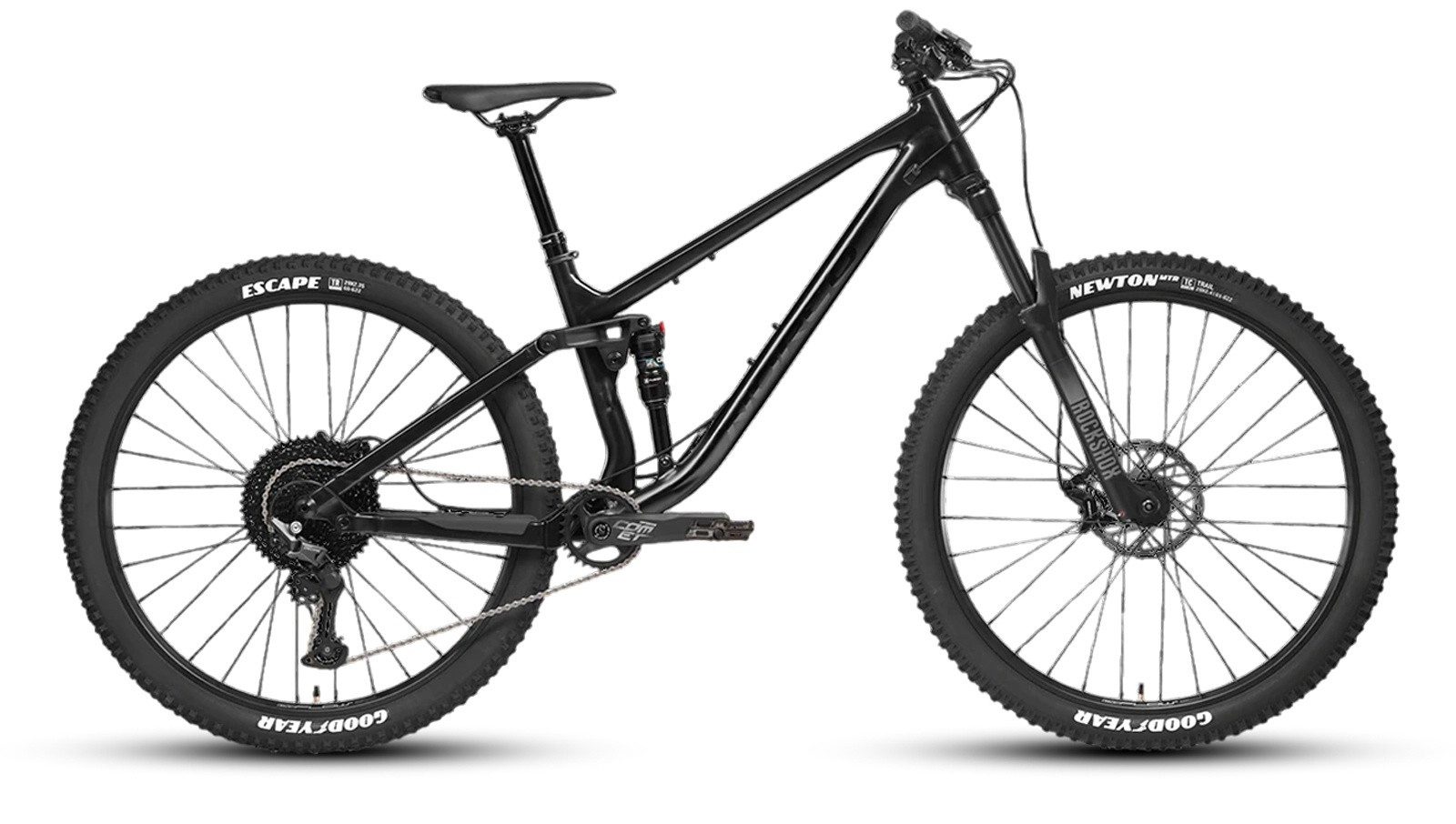 NORCO Mountainbike MTB Fully Fluid FS A4 Black 29" Diamant, 11 Gang Shimano Shimano Deore RD-M5100 11spd Schaltwerk