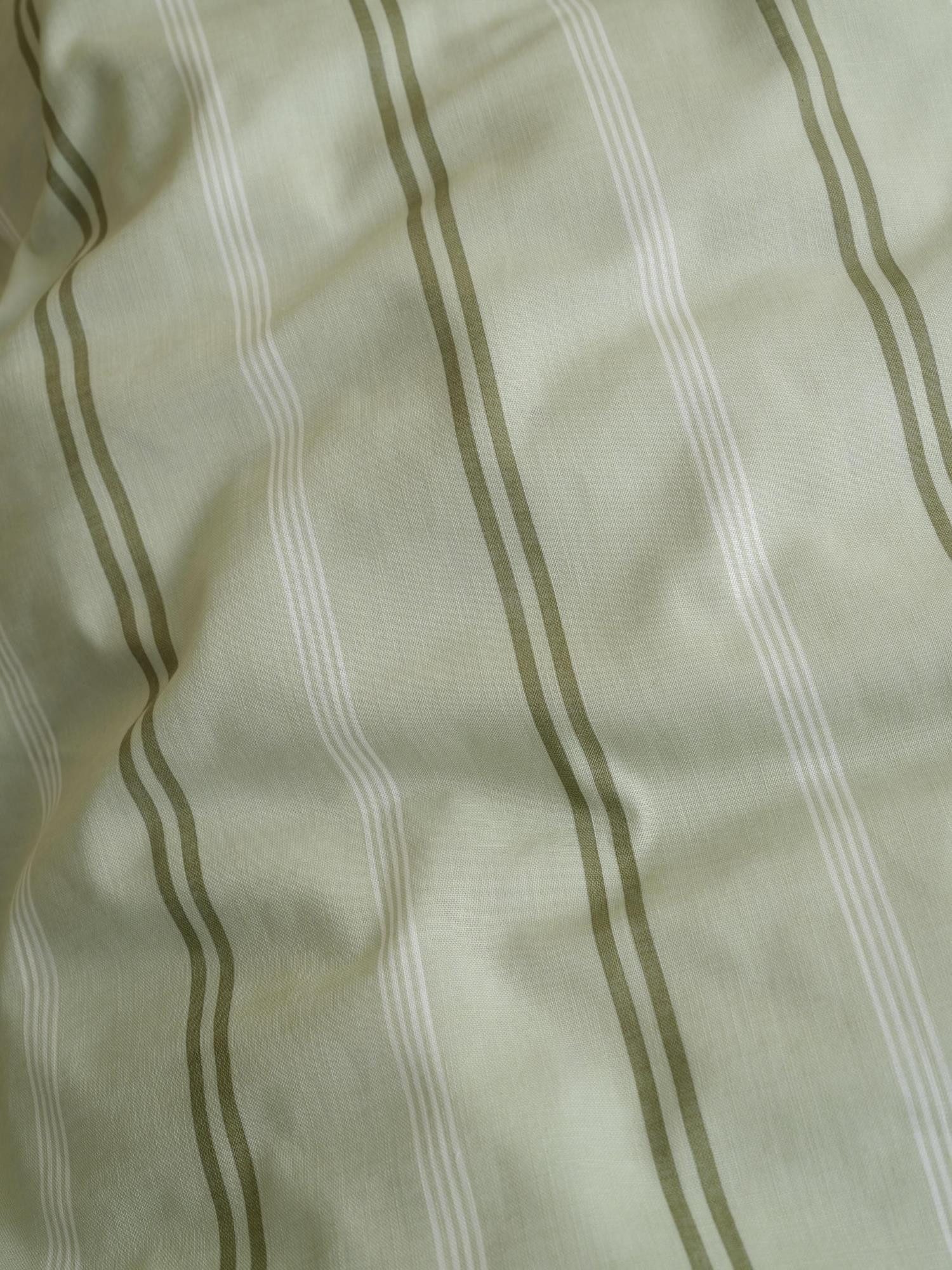 Marc O'Polo Home Bettwäsche Olin, Baumwolle Leinenoptik, 2 teilig, mit Streifen