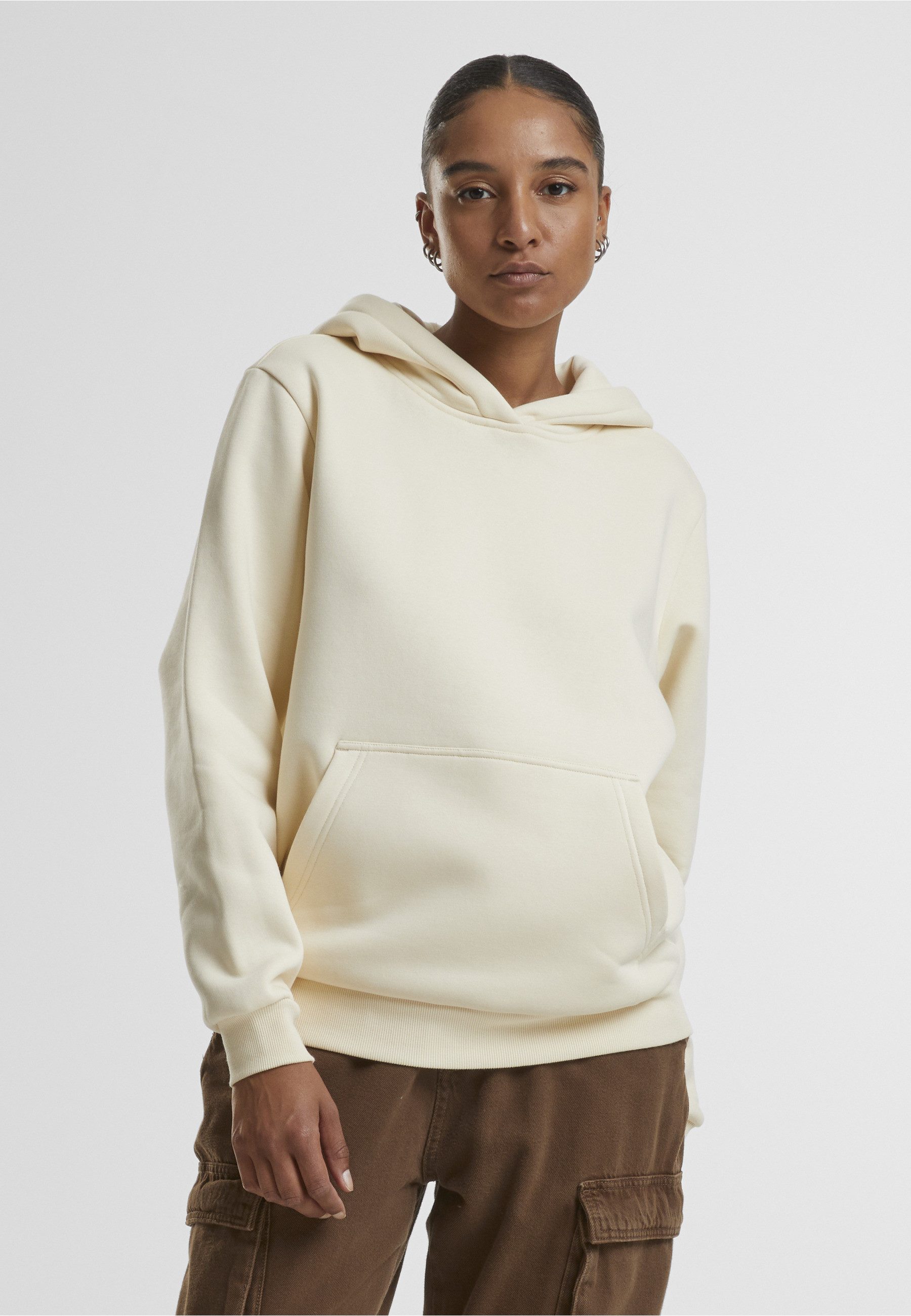 URBAN CLASSICS Kapuzensweatshirt Urban Classics Ladies Fluffy Hoody