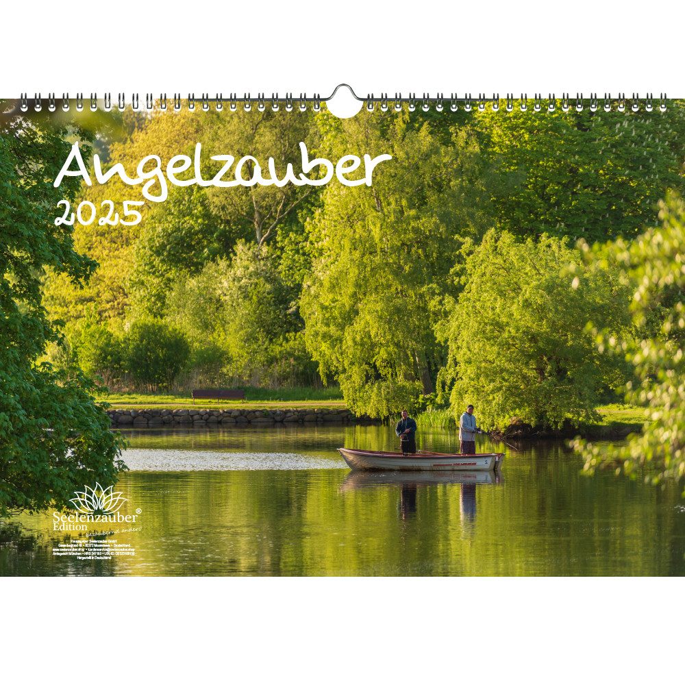 Seelenzauber Wandkalender Angelzauber DIN A3 Kalender für 2025 angeln 