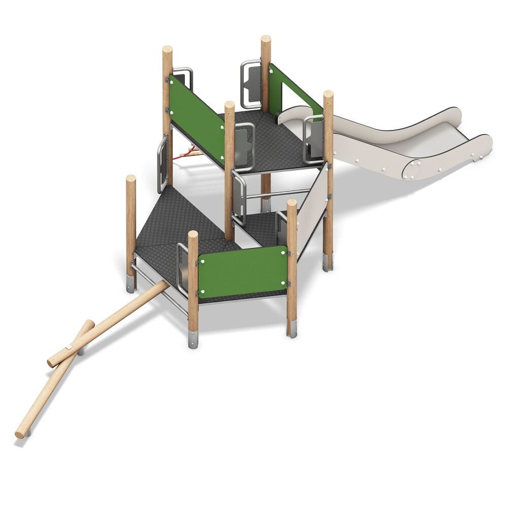 Playparc Klettergerüst Etolis Spielanlage 3, Für Kita, Schule, Spielplatz und öffentliche Bereiche