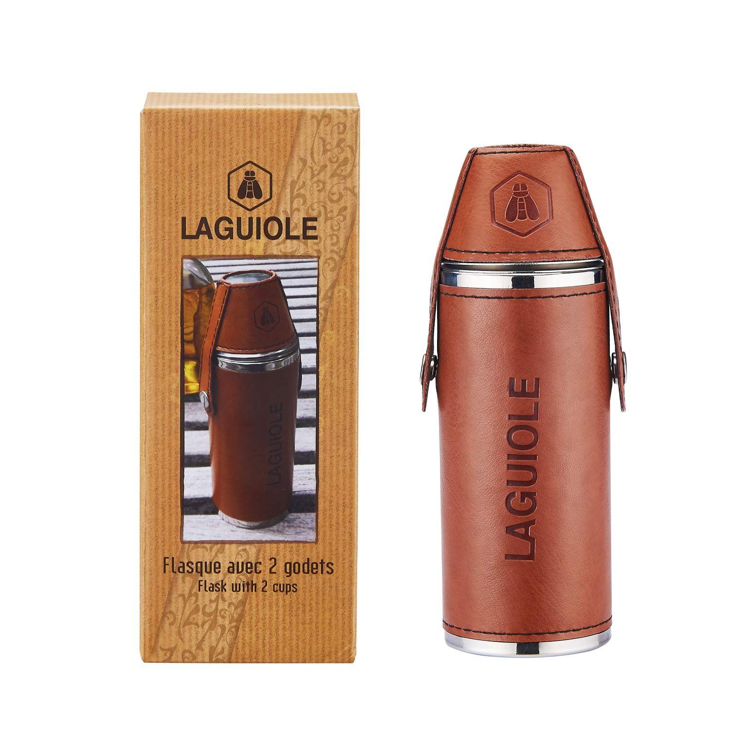 Flachmann Laguiole - Flachmann inkl. 2 Becher