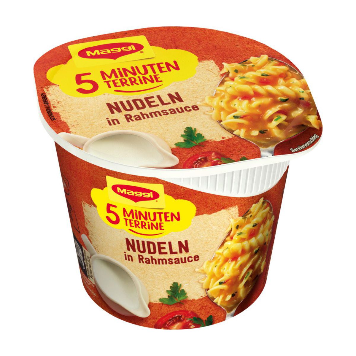 MAGGI Fertiggericht, Maggi 5 Minuten Terrine Nudeln in Rahmsauce cremig pikant 67g