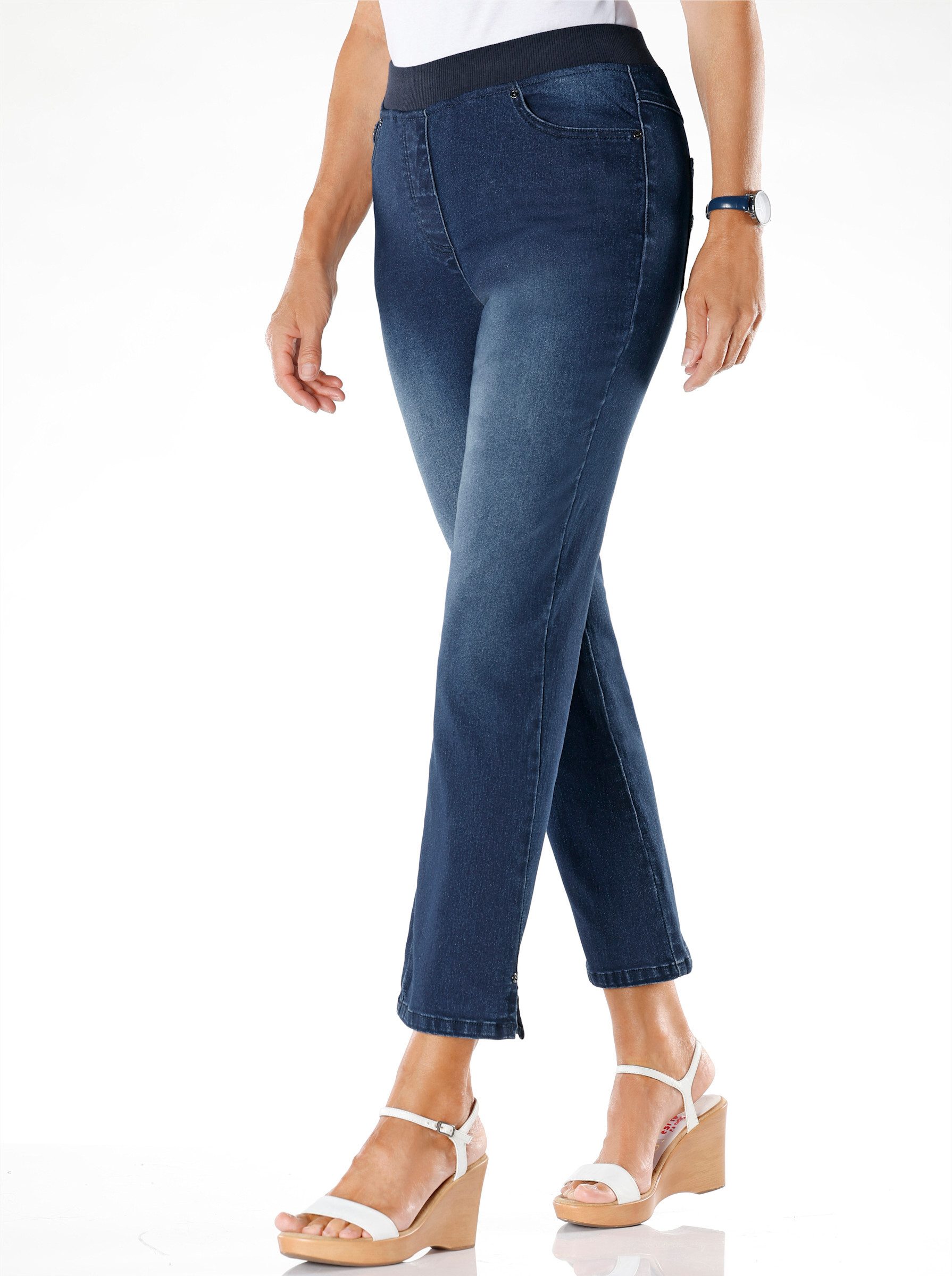 Witt Jeansshorts 7/8-Jeans komfortabel