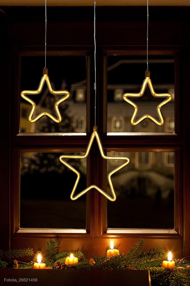my home LED-Lichtervorhang Vinets, Weihnachtsstern, Weihnachtsdeko, günstig online kaufen