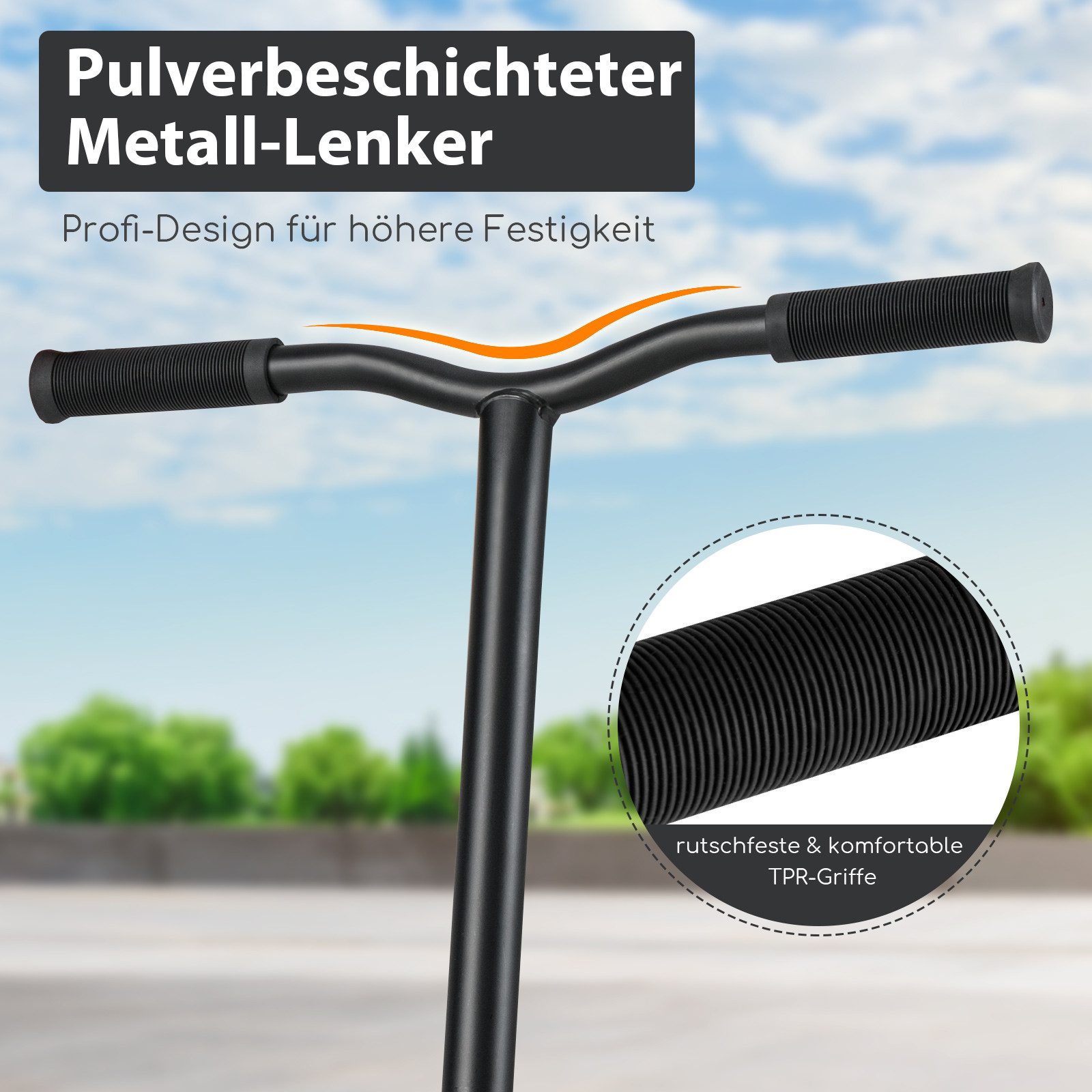 COSTWAY Scooter, Stuntscooter 360°-Lenker, ABEC-7, Pro