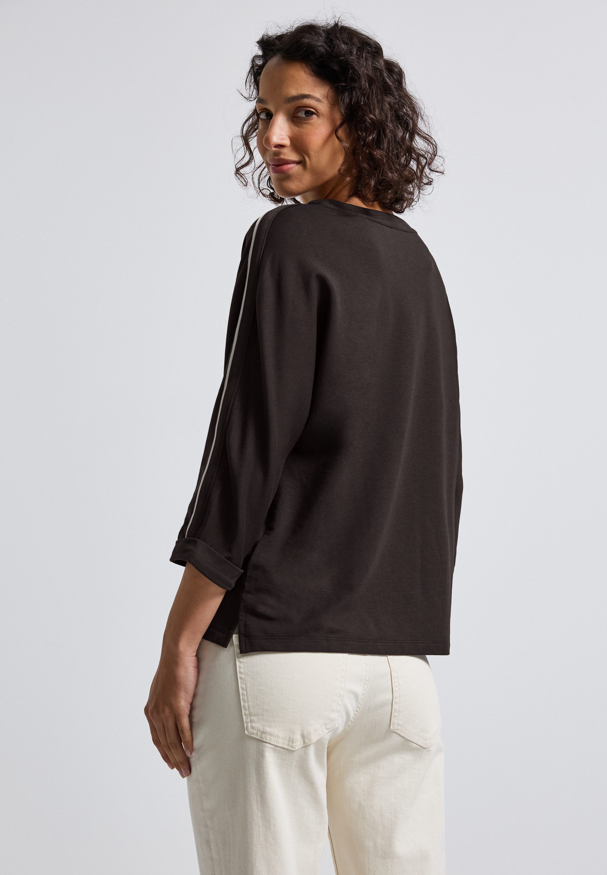 STREET ONE 3/4-Arm-Shirt mit Galonstreifen günstig online kaufen