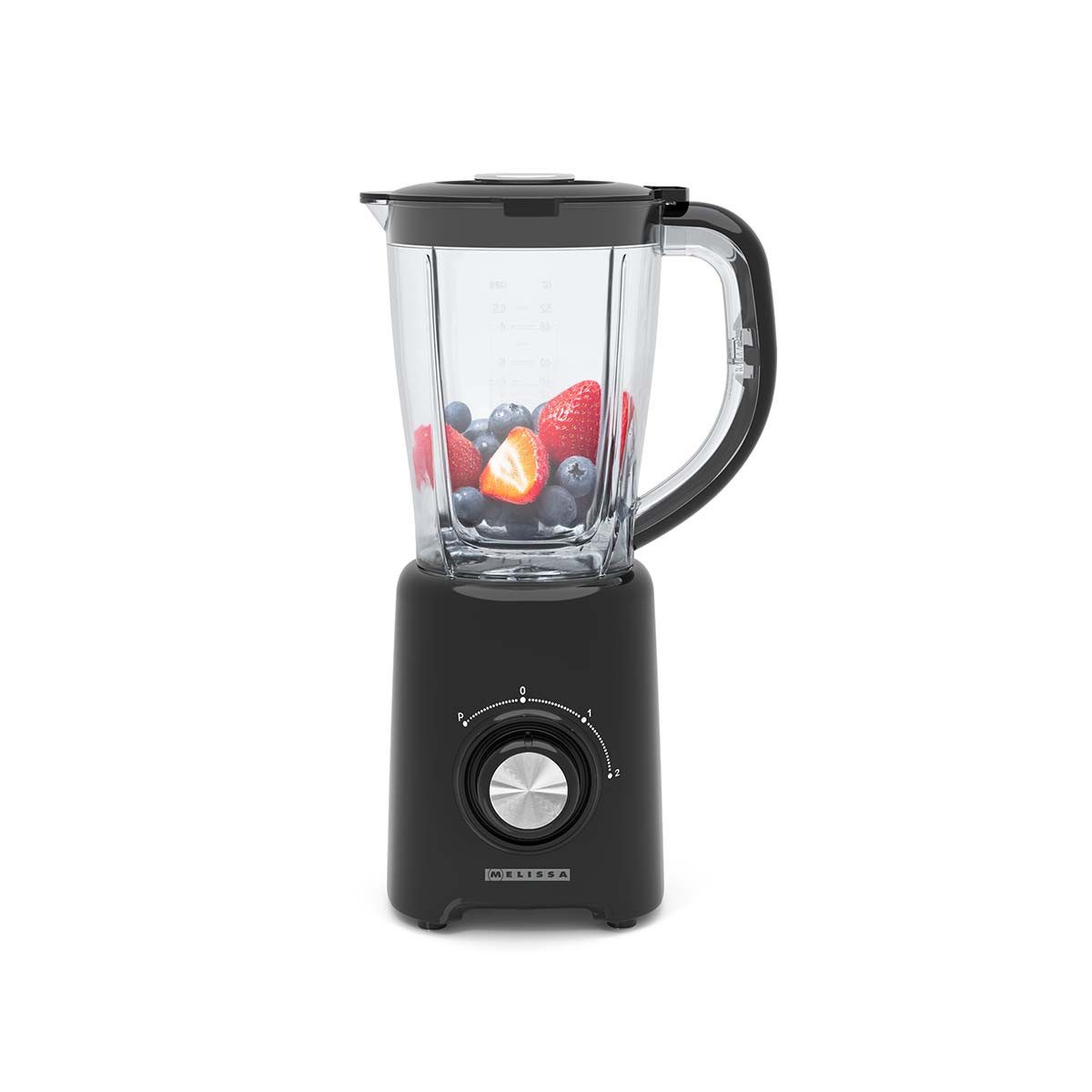 MELISSA Standmixer 16180134, 800 W, Edelstahlklingen, 2 Geschwindigkeiten, für Smoothies & Suppen