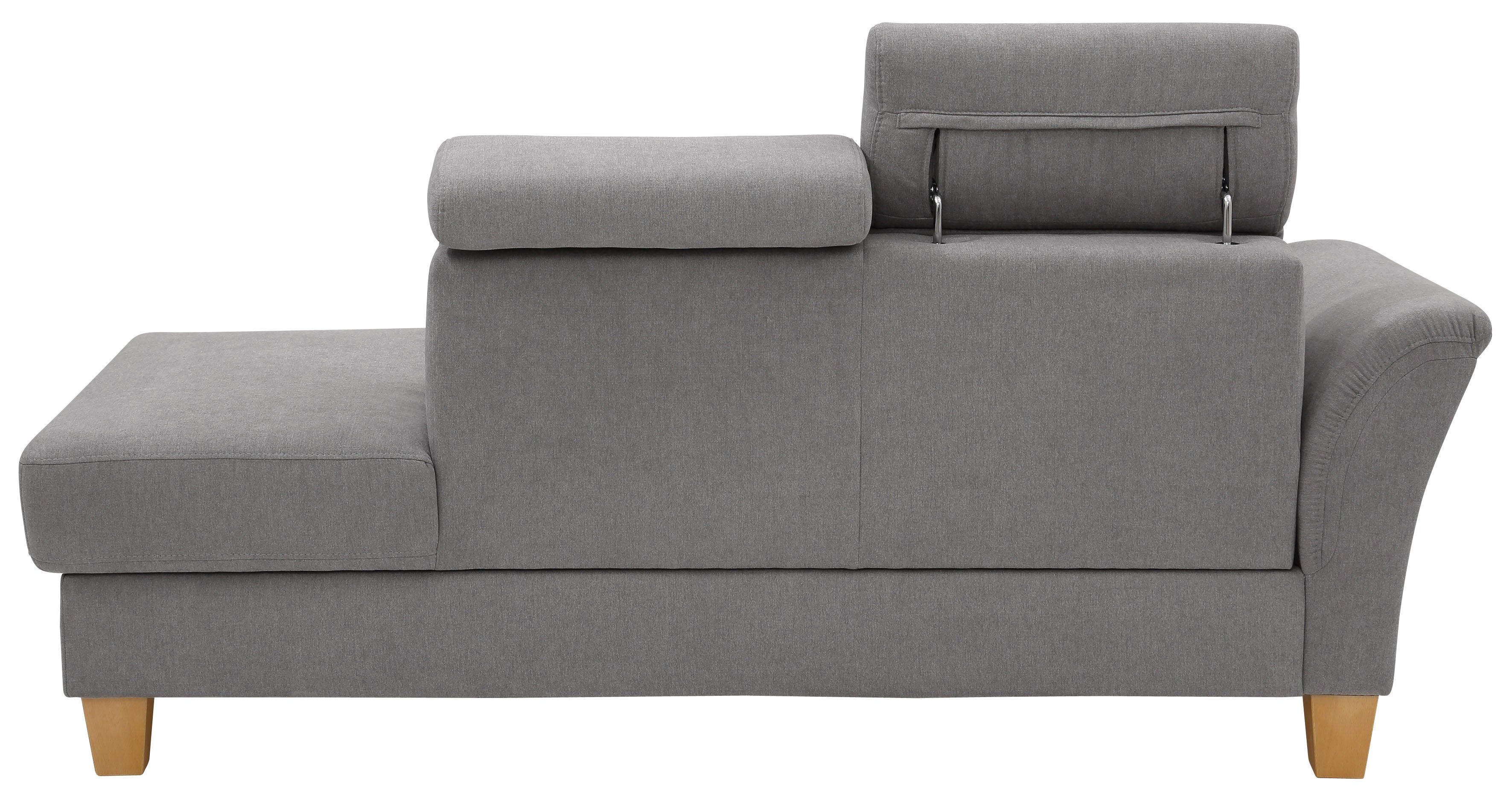 Home affaire Recamiere Conville, incl. Kopfteilverstellung, Federkern, wahlweise mit Bettkasten