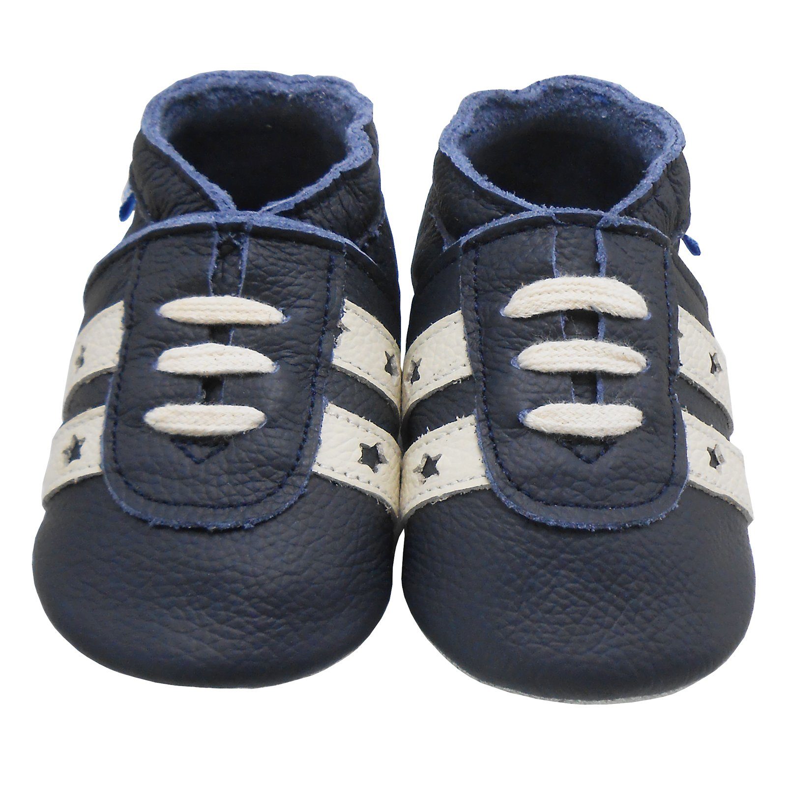 Yihakids Weiche Leder Krabbelschuhe Baby Lauflernschuhe Lederpuschen Lauflernschuh