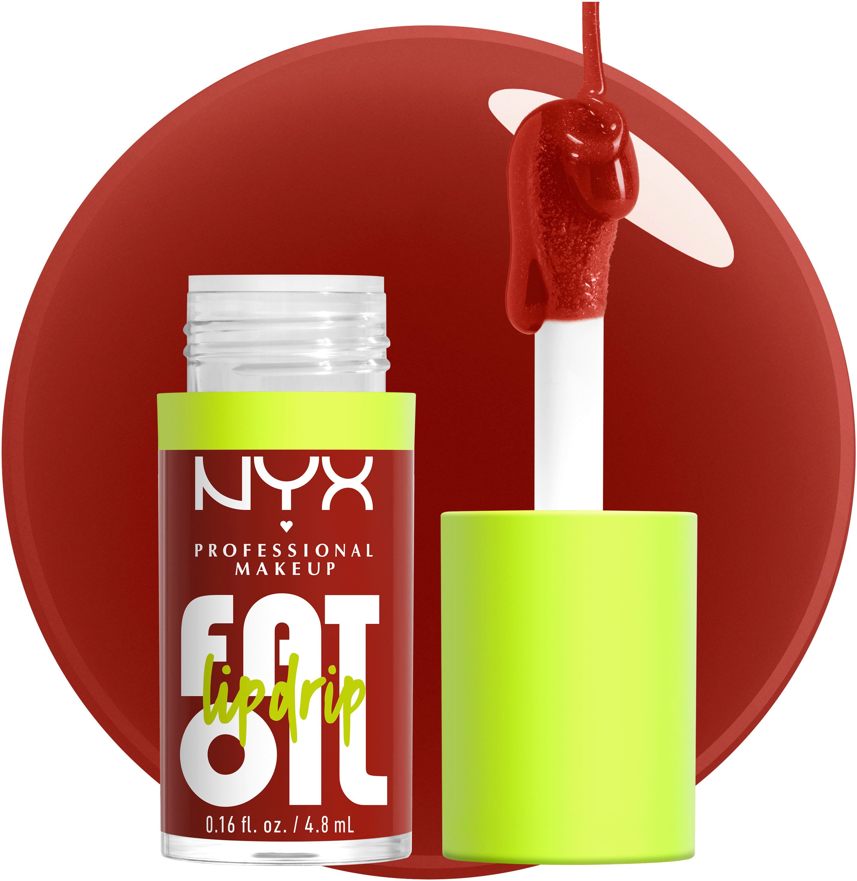 NYX PROFESSIONAL MAKEUP Lipgloss FAT OIL LIP DRIP, ein intensiv-schimmerndes Finish