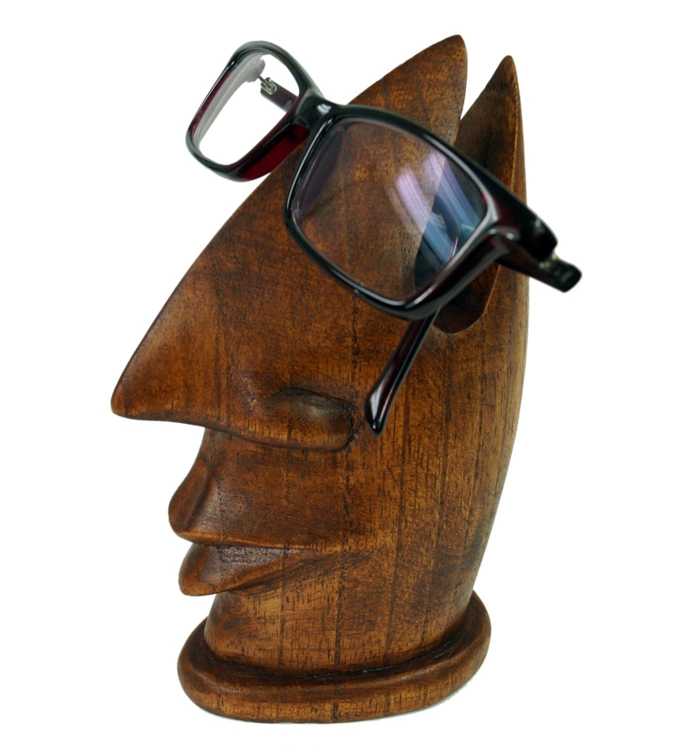 Brillenständer Holz aus Dekoobjekt - Guru-Shop dunkelbraun