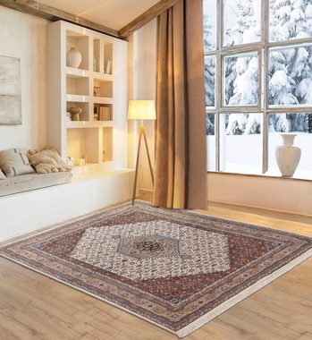 Orientteppich BB Oriental, Home affaire, rechteckig, Höhe: 12 mm, reine Wolle, handgeknüpft, orientalisches Design, Wohnzimmer