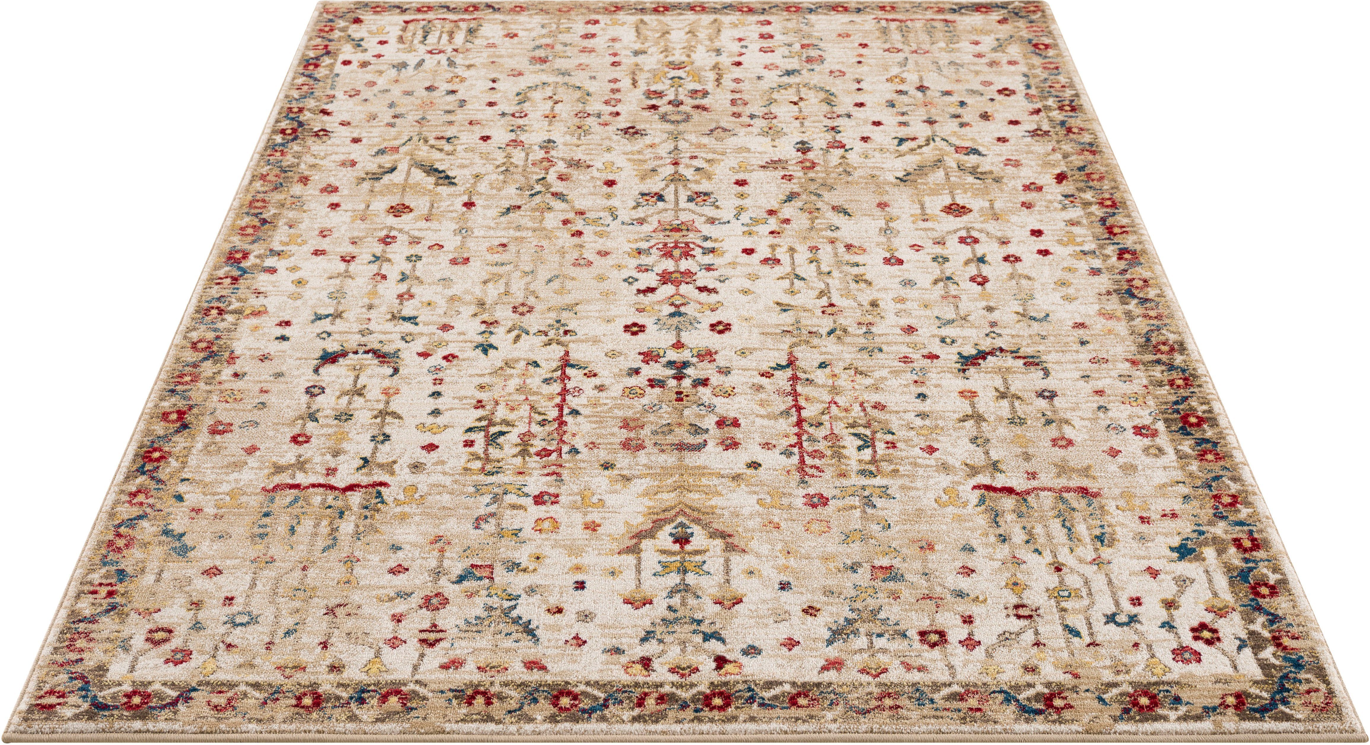 Teppich Clovis, Home affaire, rechteckig, Höhe: 11 mm, Teppich im Orient-Design, mit Bordüre, Vintage sand