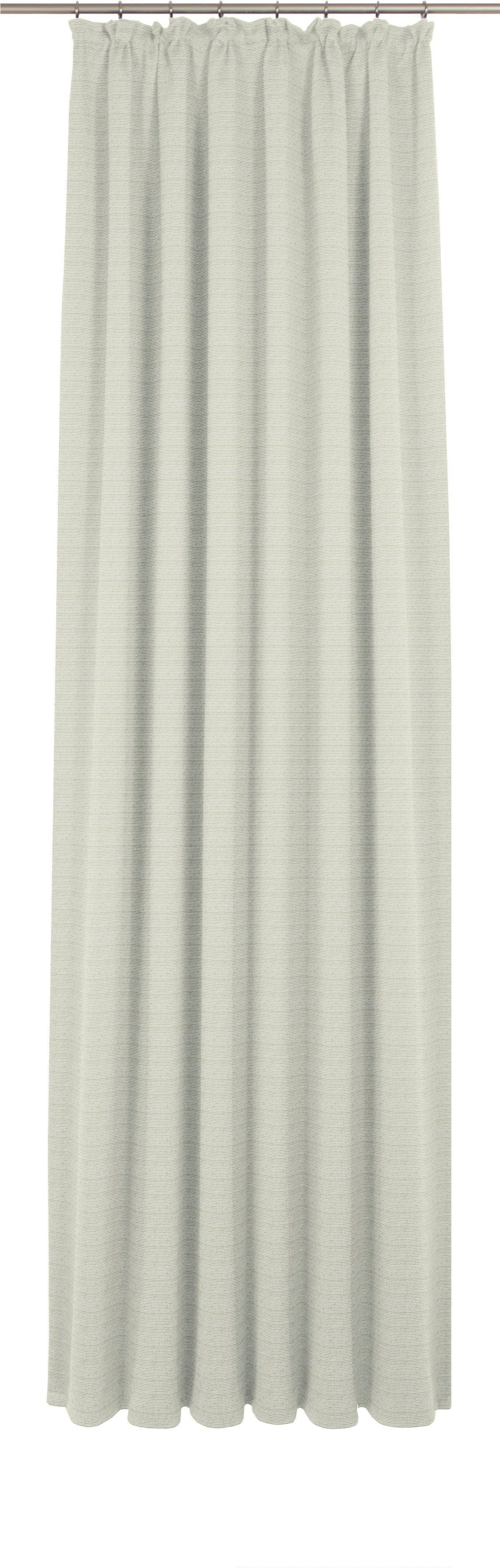 Berwick, (1 St), Kräuselband Wirth, Jacquard blickdicht, Vorhang grau