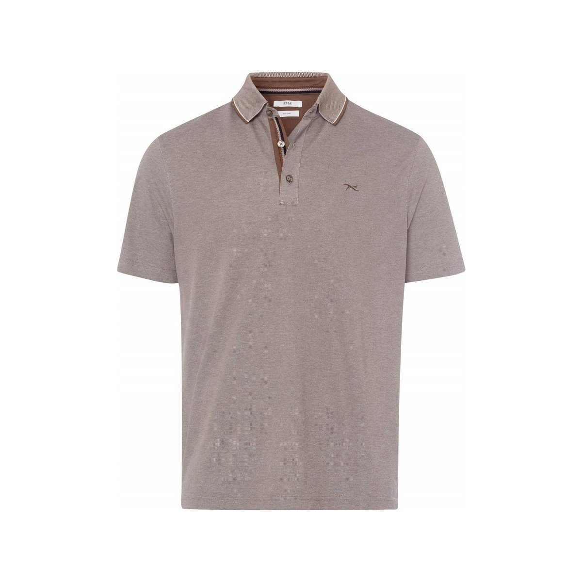 Leineweber T-Shirt braun regular fit (1-tlg)