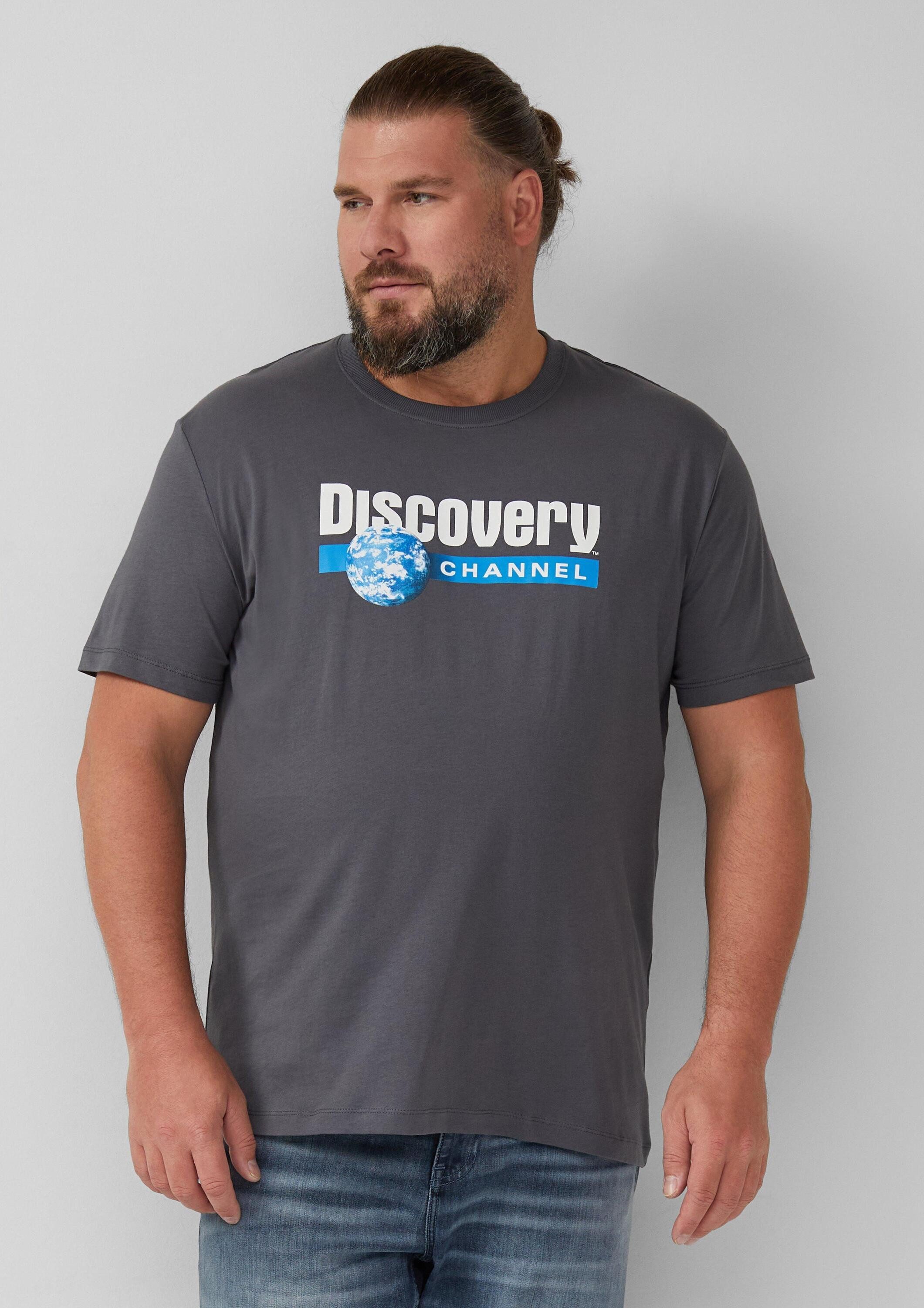 s.Oliver Kurzarmshirt T-Shirt T-Shirt mit Discovery™-Print