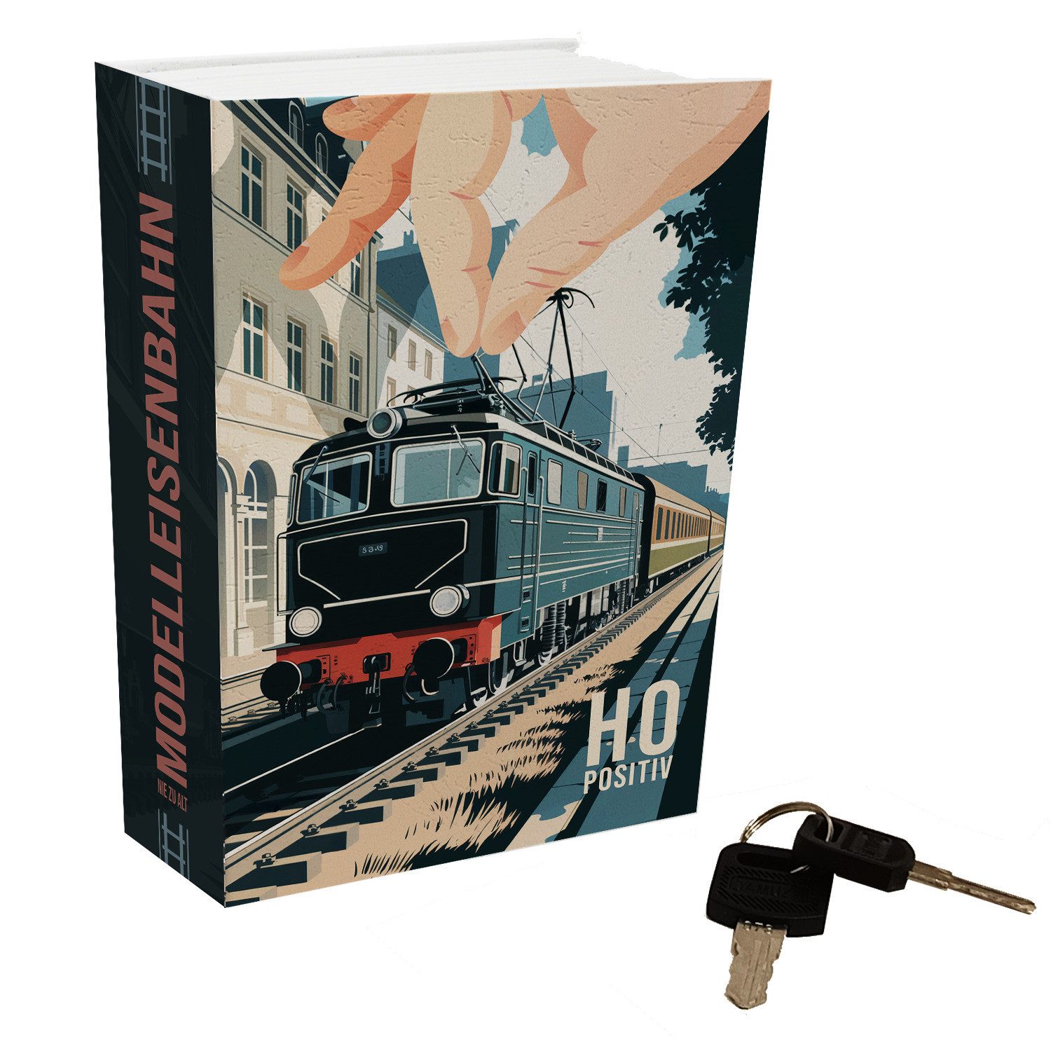 speecheese Buchtresor Modelleisenbahn Booksafe - Der Weg auf Schienen
