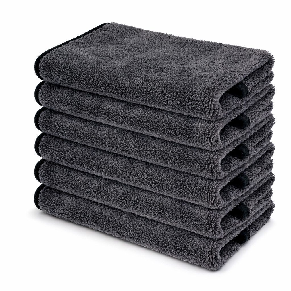 Mach1 Handtuch Set Premium Mikrofasertücher mit 600g/m² 40x40 cm in Profiqualität, (6-St)