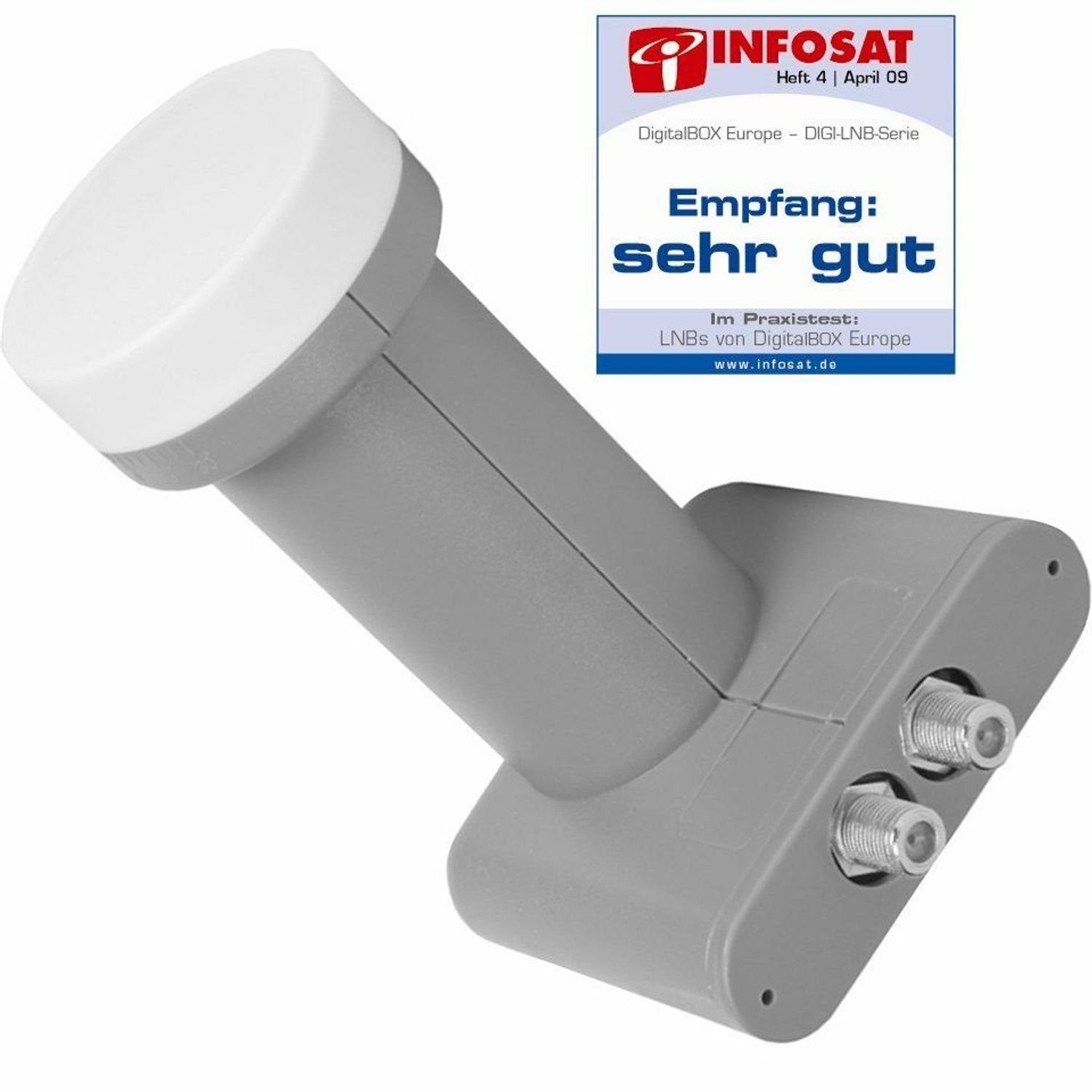 Digitalbox DIGI-Twin LNB, 40 mm 77-0304-00 Universal-Twin-LNB