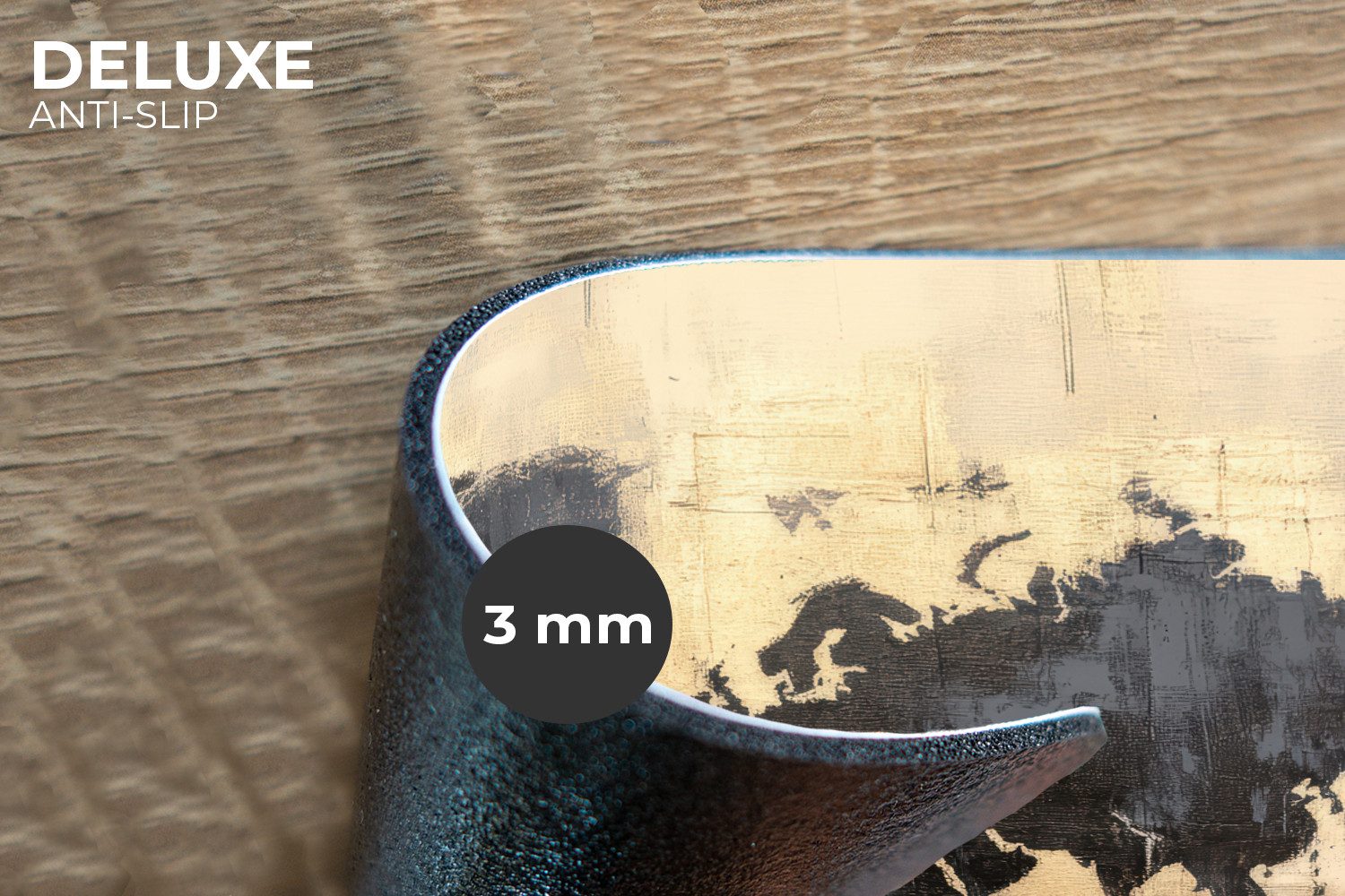 MuchoWow Platzset Weltkarte - Gold - günstig online kaufen