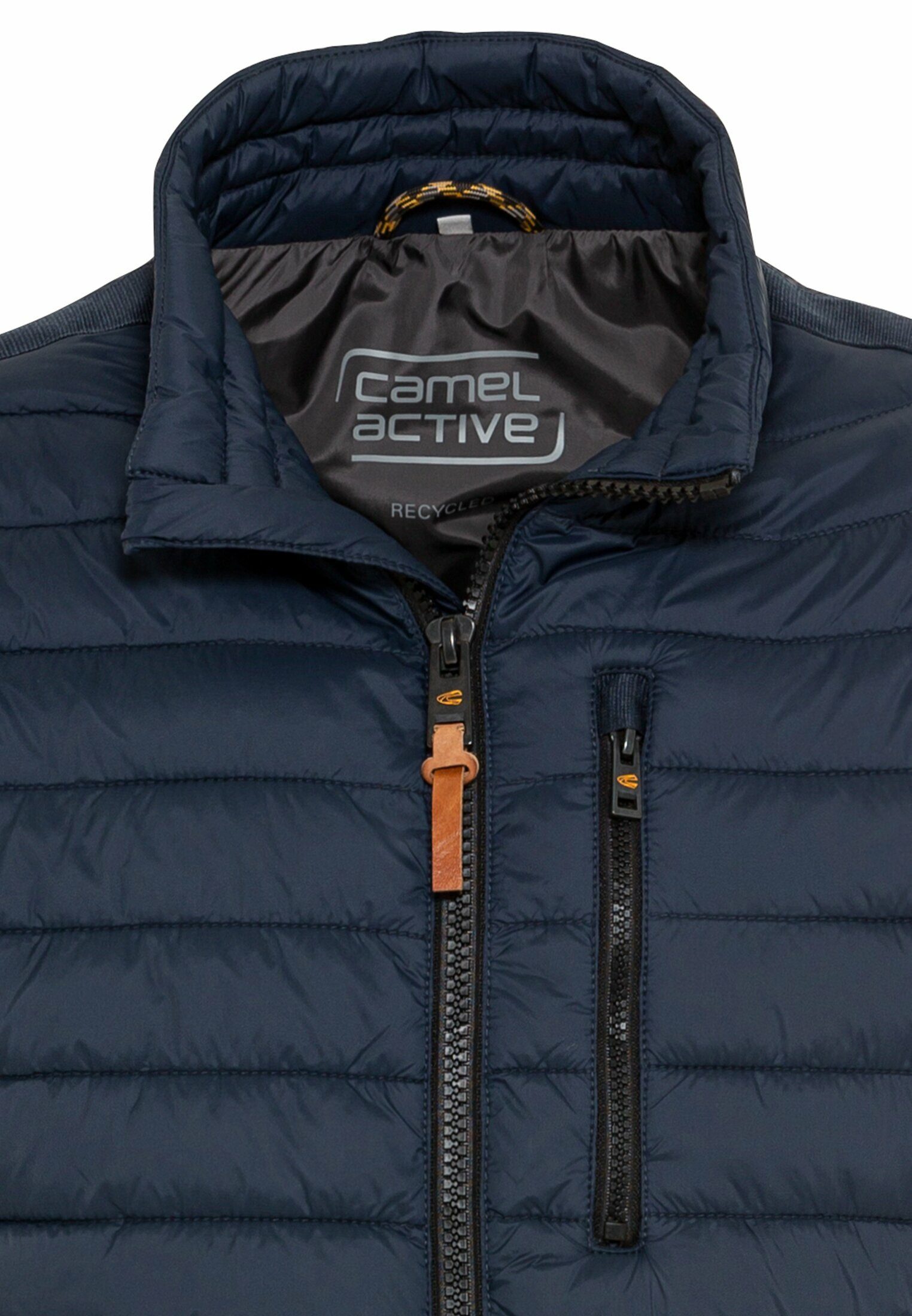 camel active Outdoorjacke ohne Daune Dunkelblau aus Polyester recyceltem