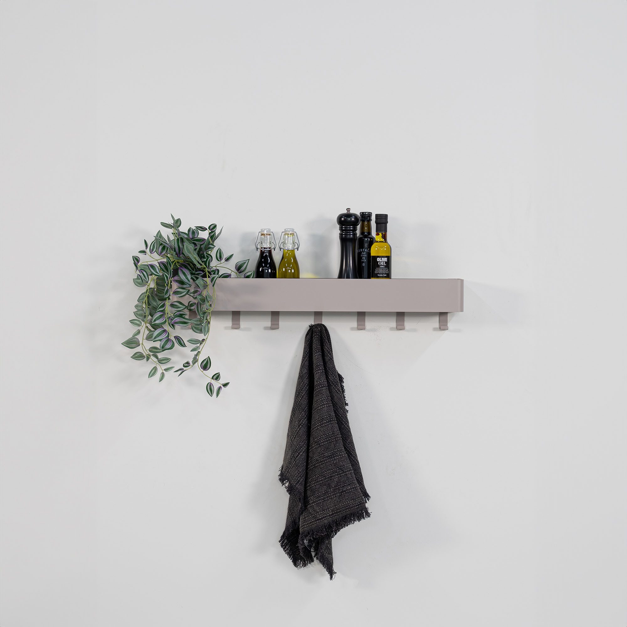 Spinder Design Garderobenhaken Multi 7 (1 St), 2-in-1 Wandregal + Garderobe
