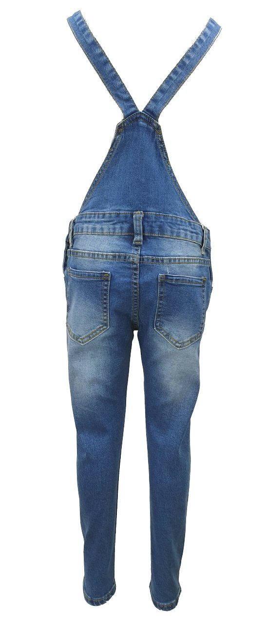 Girls Fashion Jeanslatzhose Jeans Latzhose für Mädchen, M7786
