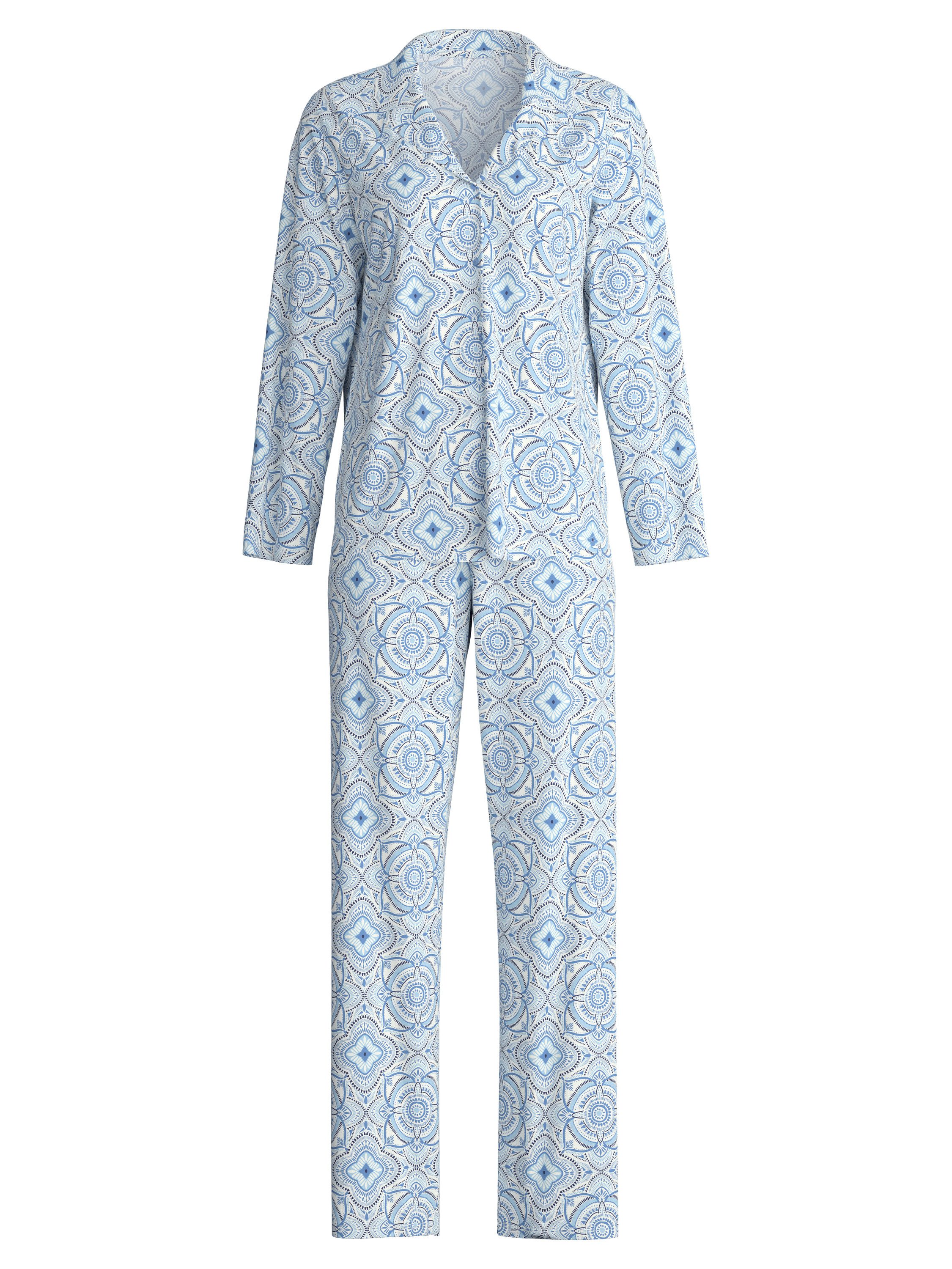 CALIDA Pyjama Cotton Special Damen (2 tlg) aus 100% Baumwolle, atmungsaktiv und klimaregulierend