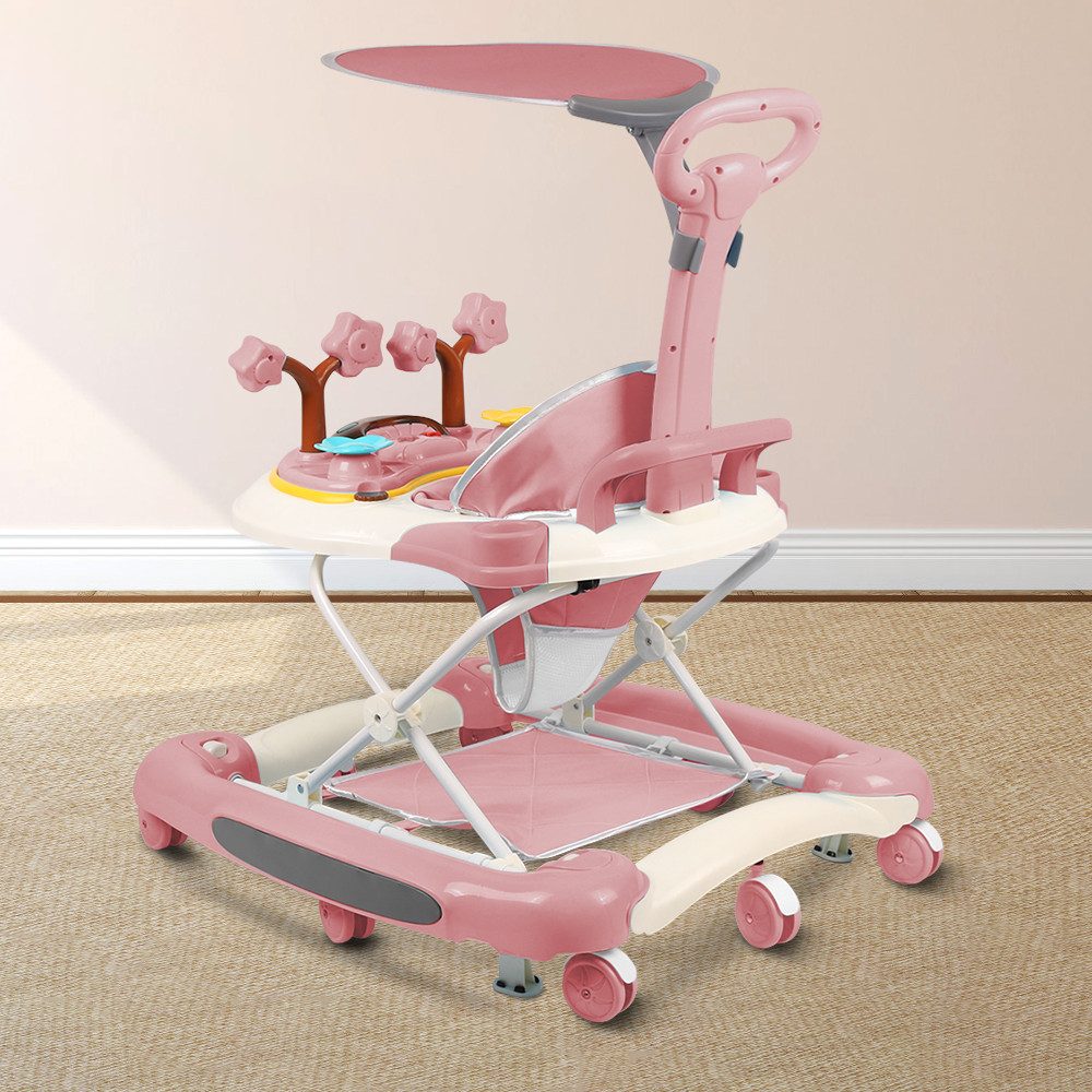 JEOBEST Lauflernhilfe 4 in1 Babywalker Lauflernwagen, 4-Gang Höhenverstellb günstig online kaufen