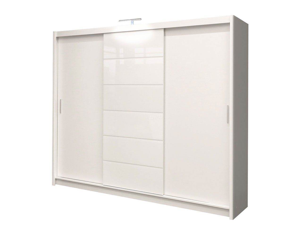 MIRJAN24 Kleiderschrank Malibu LED (mit Schiebetüren) Kleiderstange, 2-türi günstig online kaufen