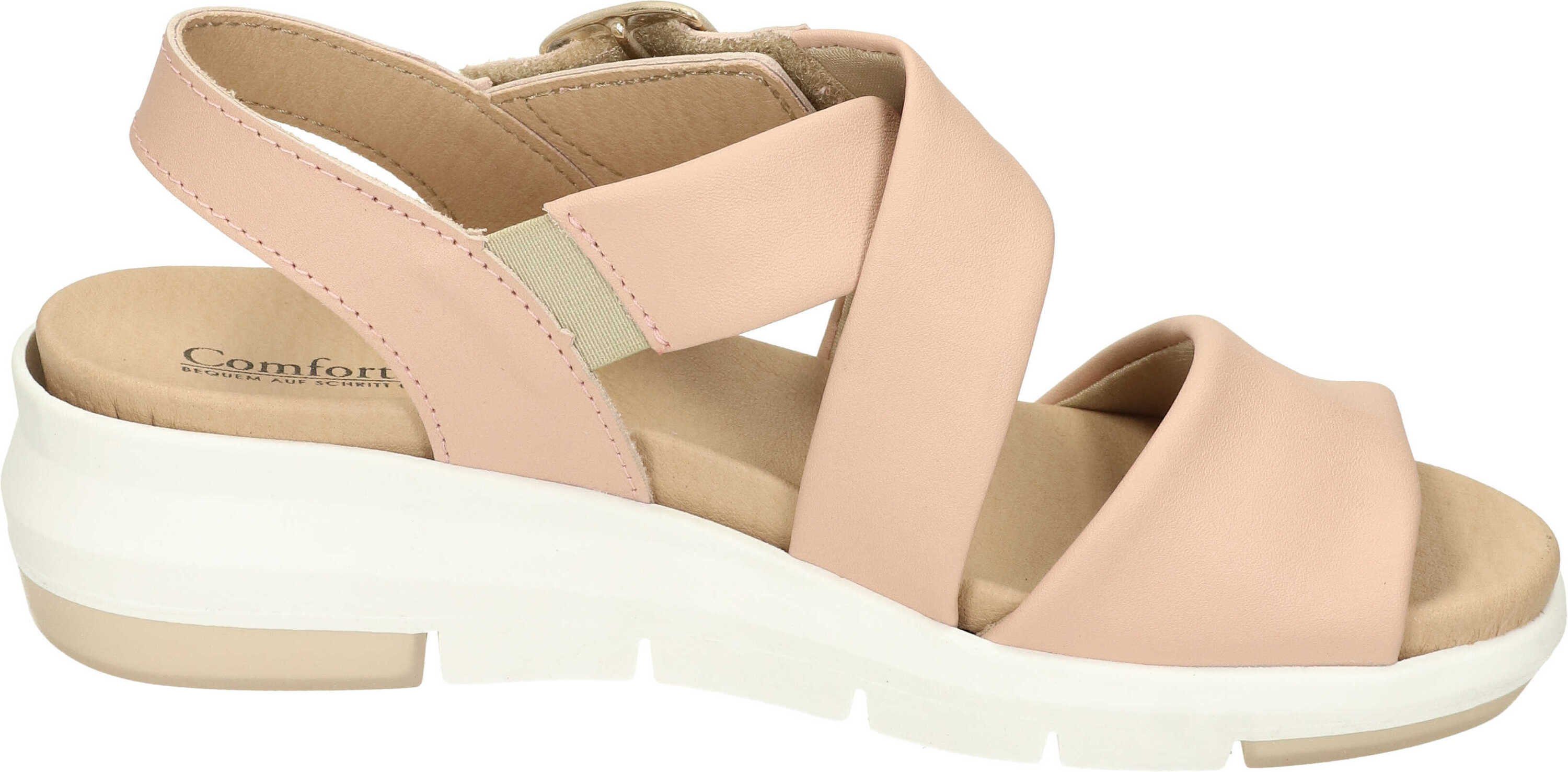 Sandalen Sandale Gummizug Comfortabel mit rosa