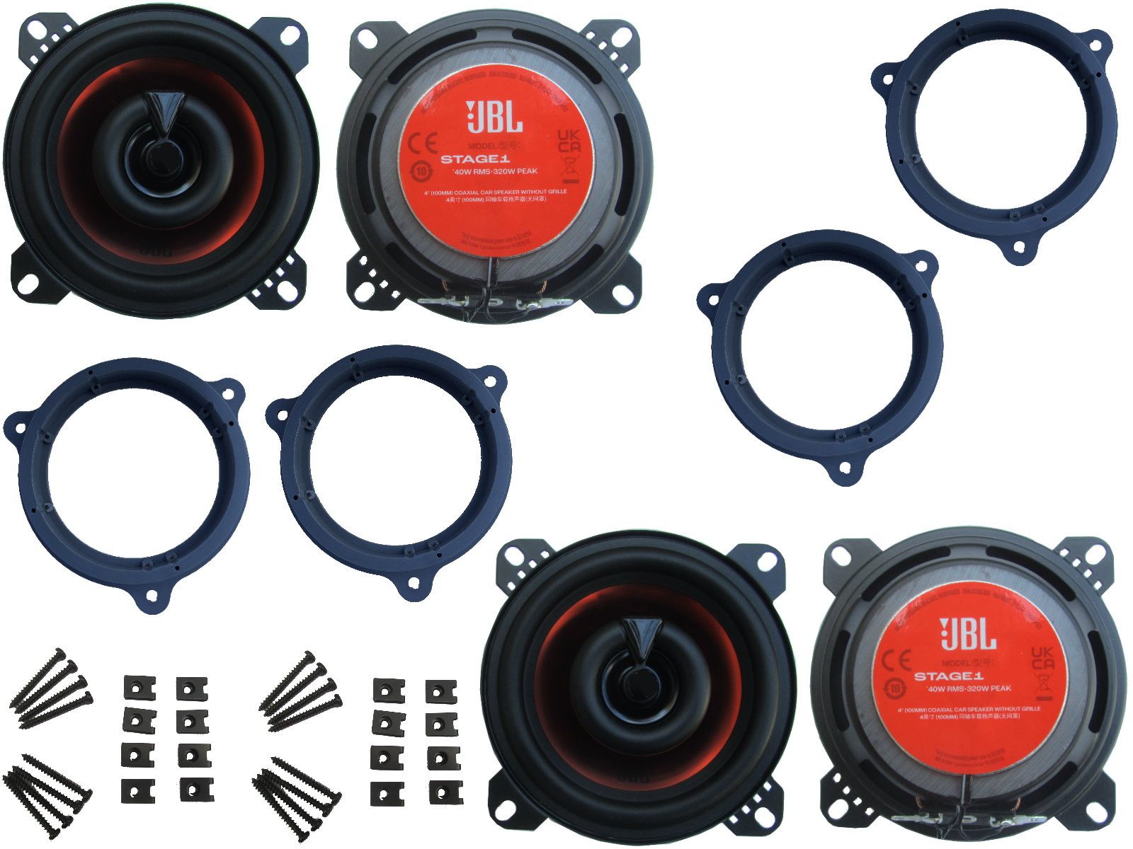 DSX JBL Lautsprecher für BMW 3er E90 E91 E92 Bj 05 -12 Tür vorne hinten Auto-Lautsprecher (80 W)