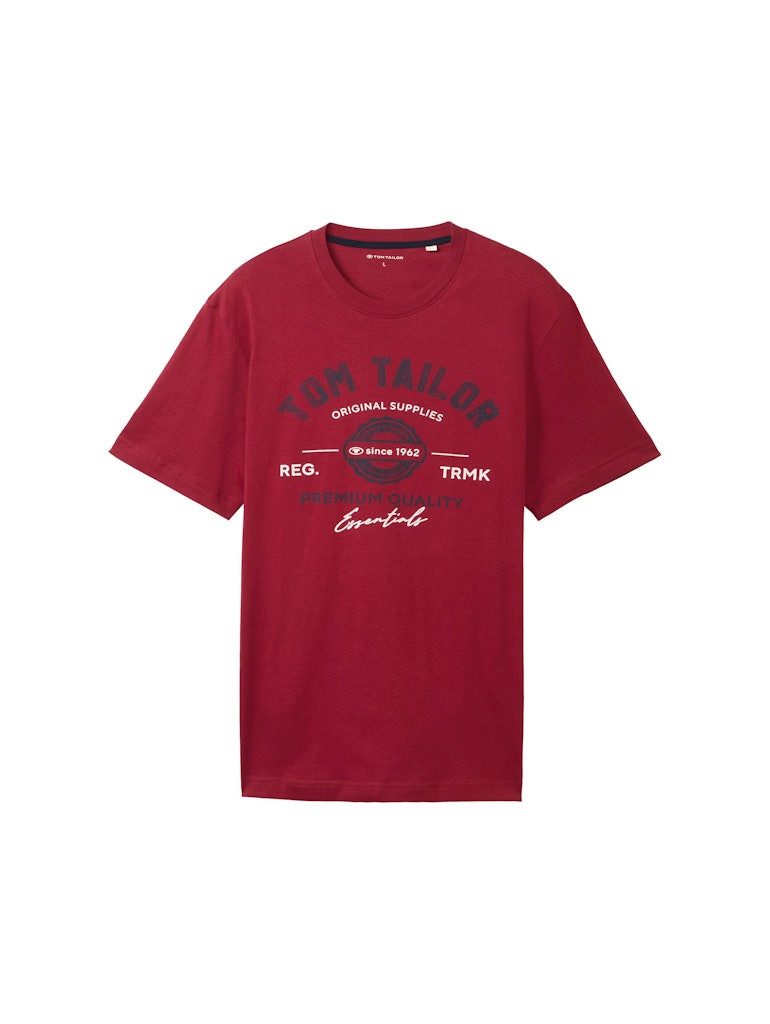 Tom Tailor Herren T-Shirt LOGO - Regular Fit günstig online kaufen