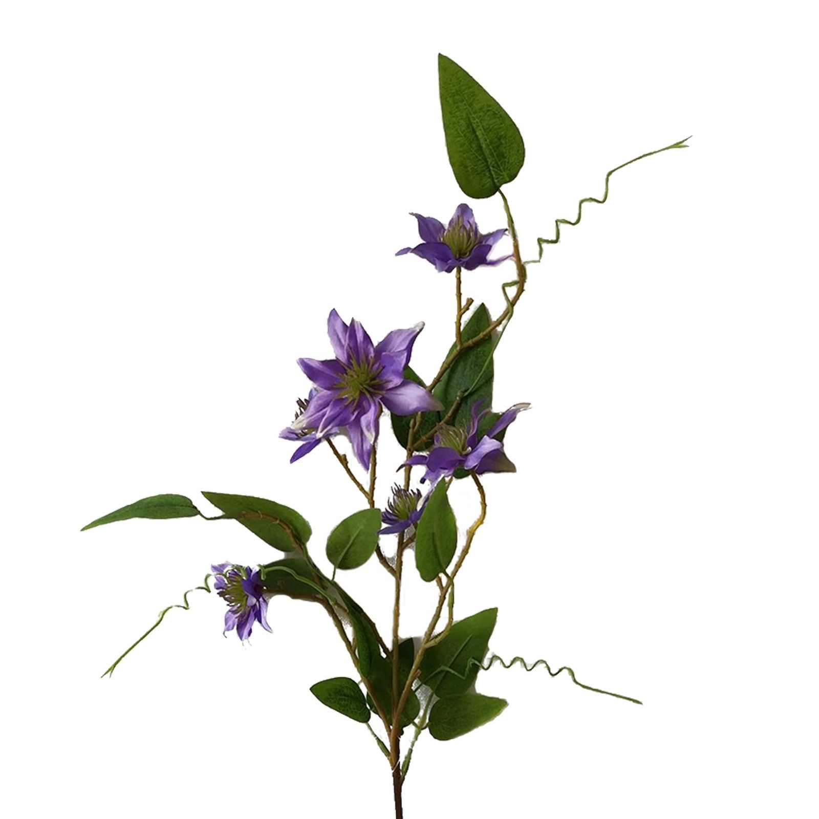 Kunstblume Kunstblume Lila Flora, HTI-Living, Höhe 89 cm, großer Clematis f günstig online kaufen