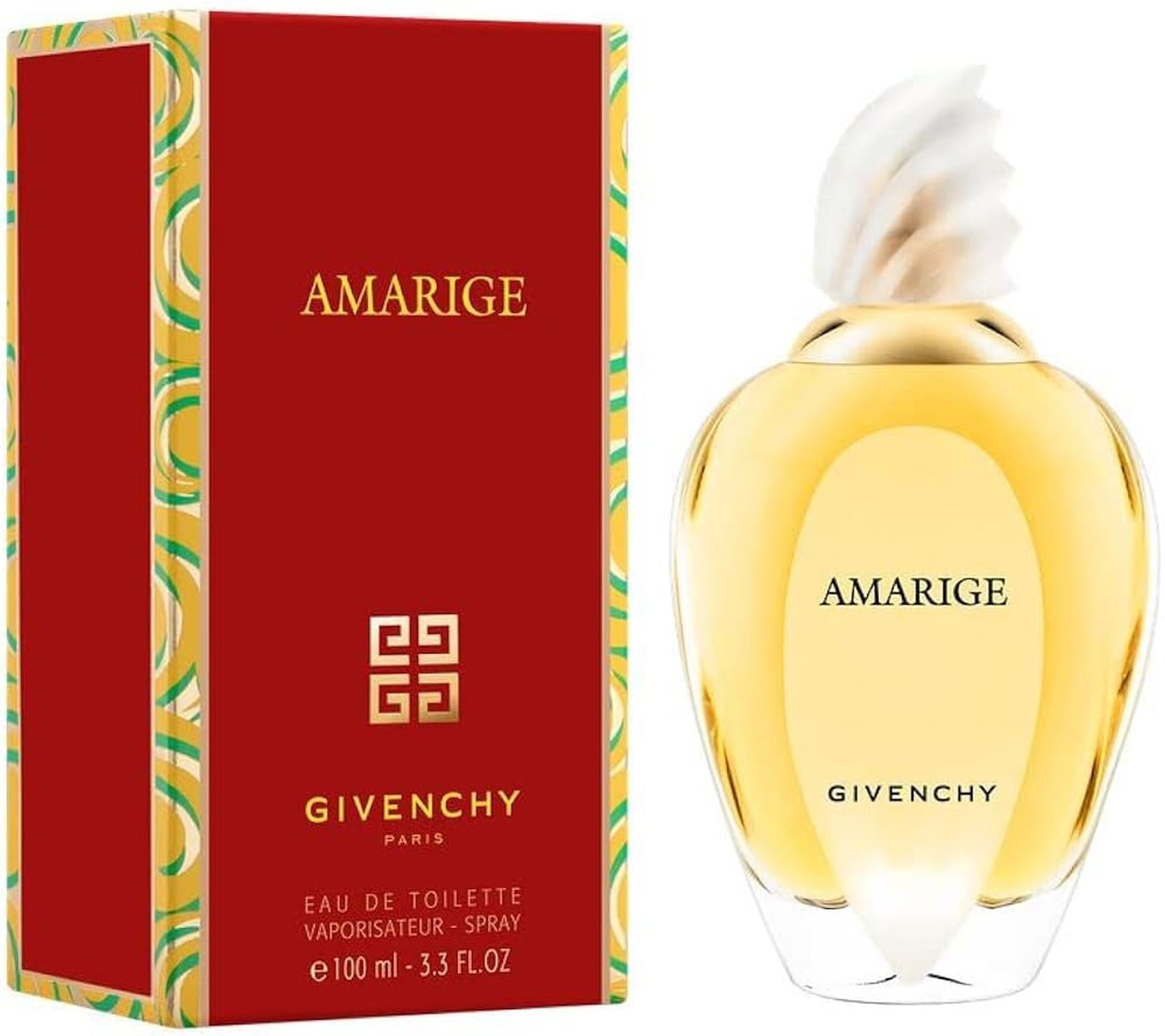 GIVENCHY Eau de Toilette Amarige EDT Damen Spray, Blumig-warmherziger Duft mit, Moschus, Mimose und Orangenblüten