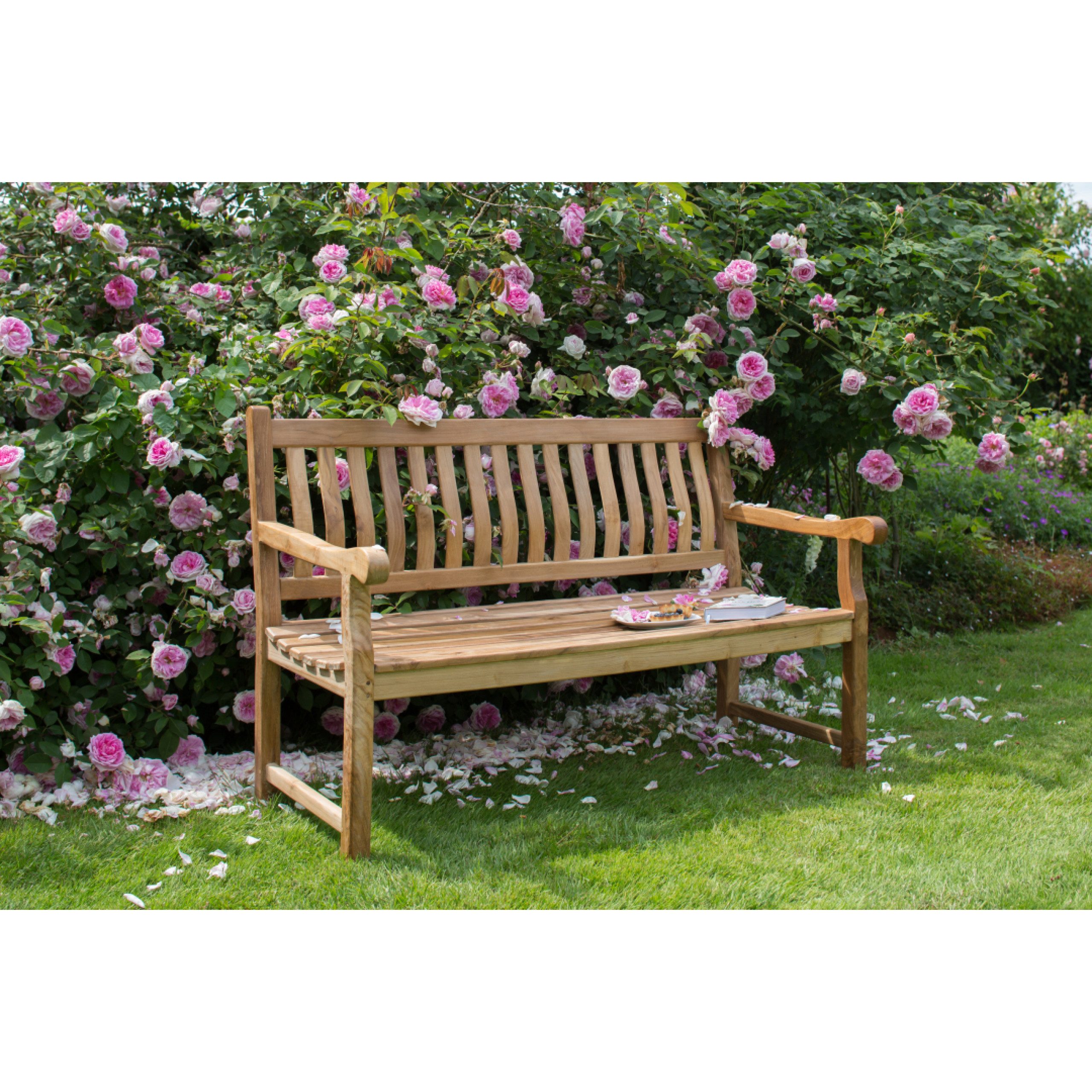 deVries Sitzbank deVries Landhausbank "MENDIP" aus Teakholz Premium Gartenbank 160 x