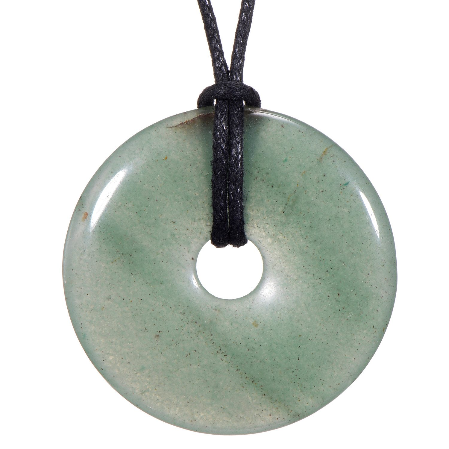 Morella Kette mit Anhänger Morella Damen Halskette 80 cm mit Donut Edelstein Anhänger (1-tlg), Damenkette mit Edelstein, Chakra, im Samtbeutel