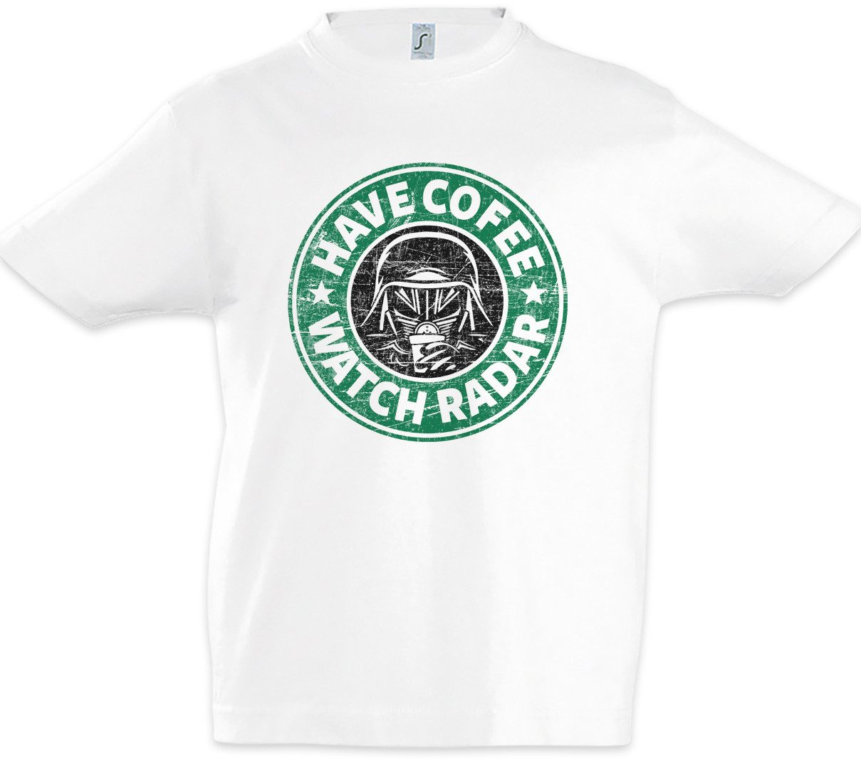 Print-Shirt Have Coffee Watch Radar Kinder T-Shirt Kaffee Coffeine Koffein