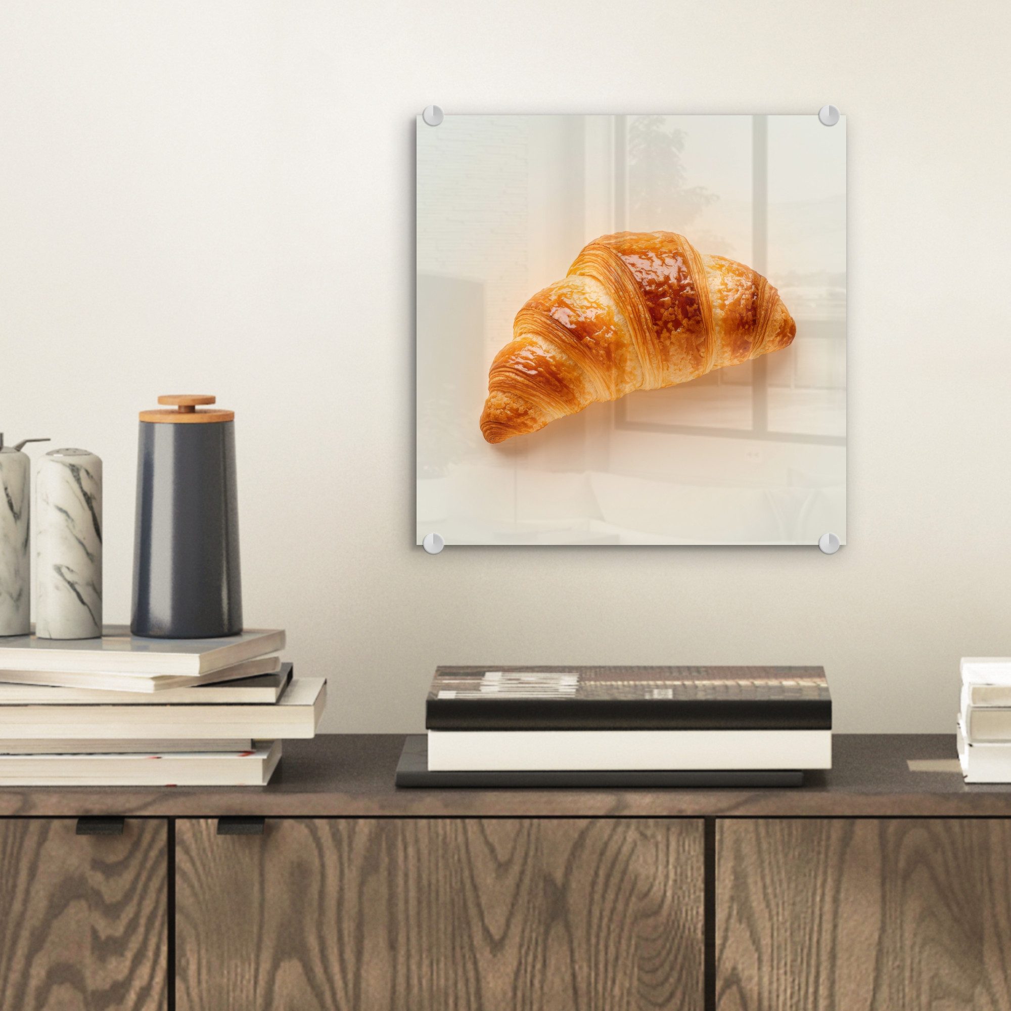 MuchoWow Acrylglasbild Croissant - Brot - günstig online kaufen