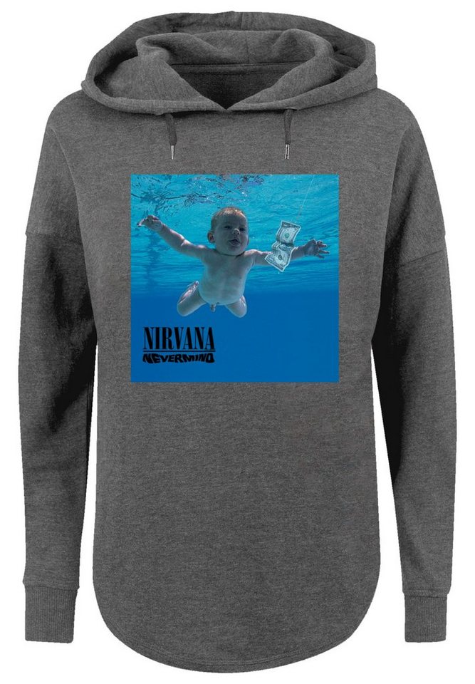 Gemütlicher sportlichem Nirvana Rock Look Dammen mit Sweatshirt Nevermind Qualität, Premium F4NT4STIC Album Band Hoody