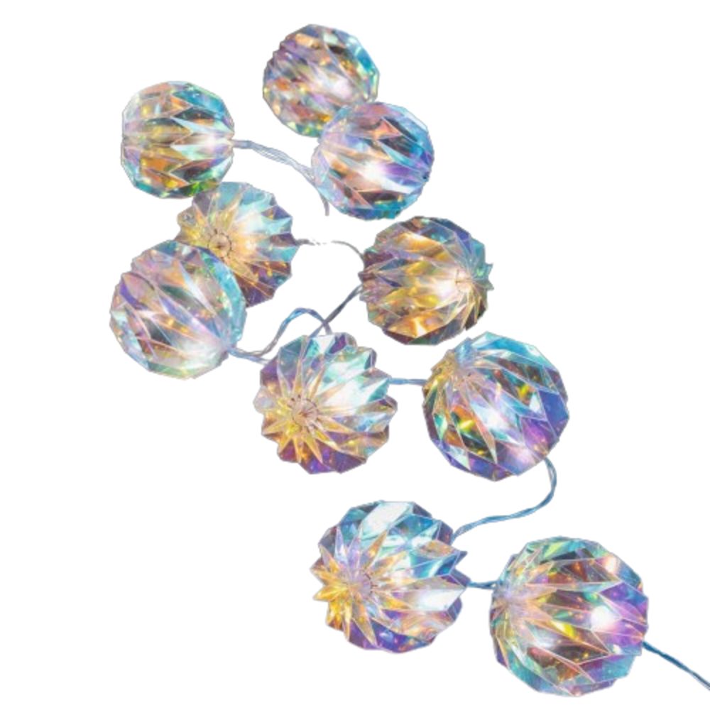 Home-trends24.de LED Laterne LED Lichterkette Regenbogen Ball Deko Tisch Be günstig online kaufen