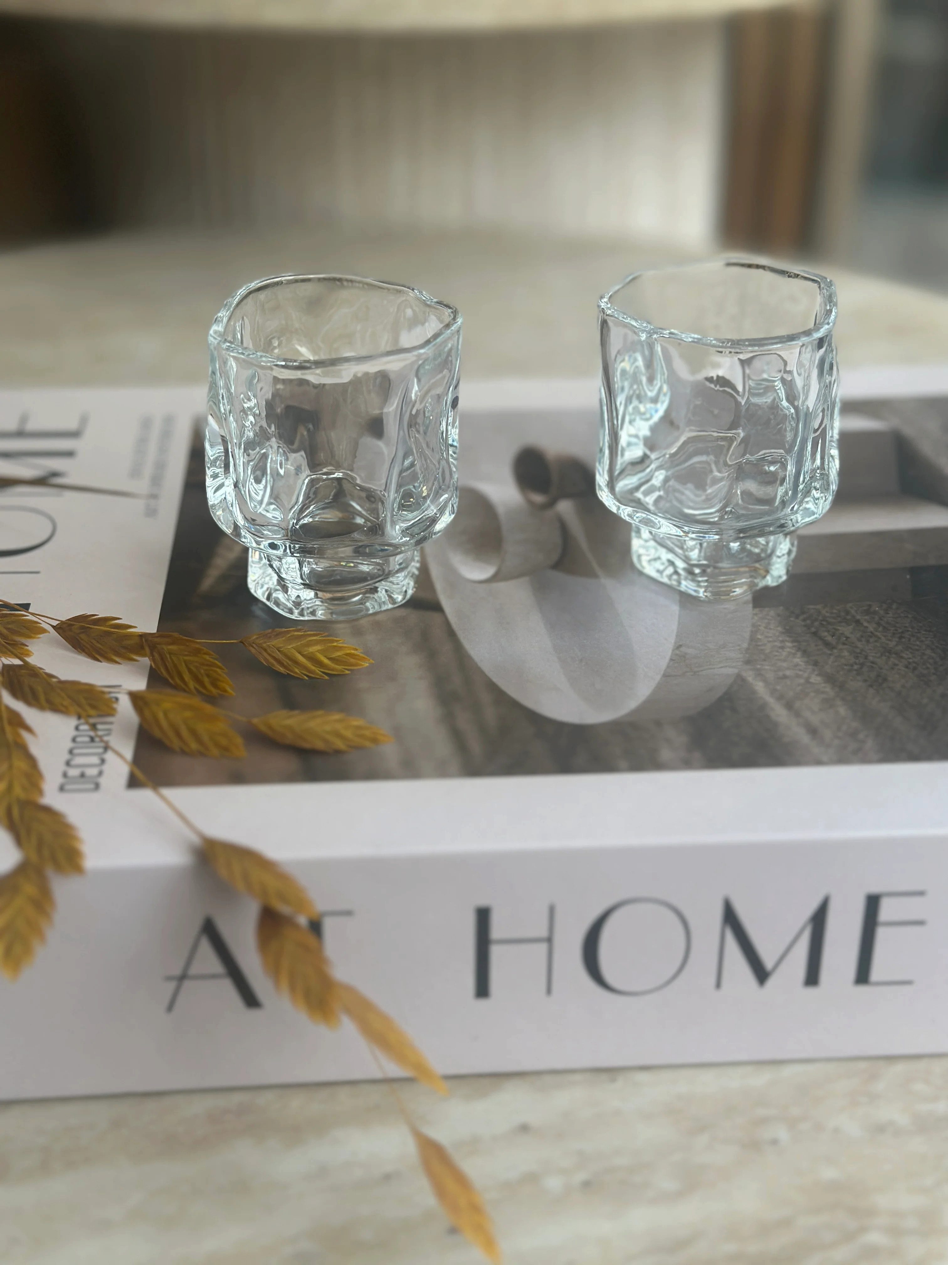 EmirtexHome Schnapsglas Sakura Shot Glas 6er Set - Wassergläser für Mokka, 6-tlg.