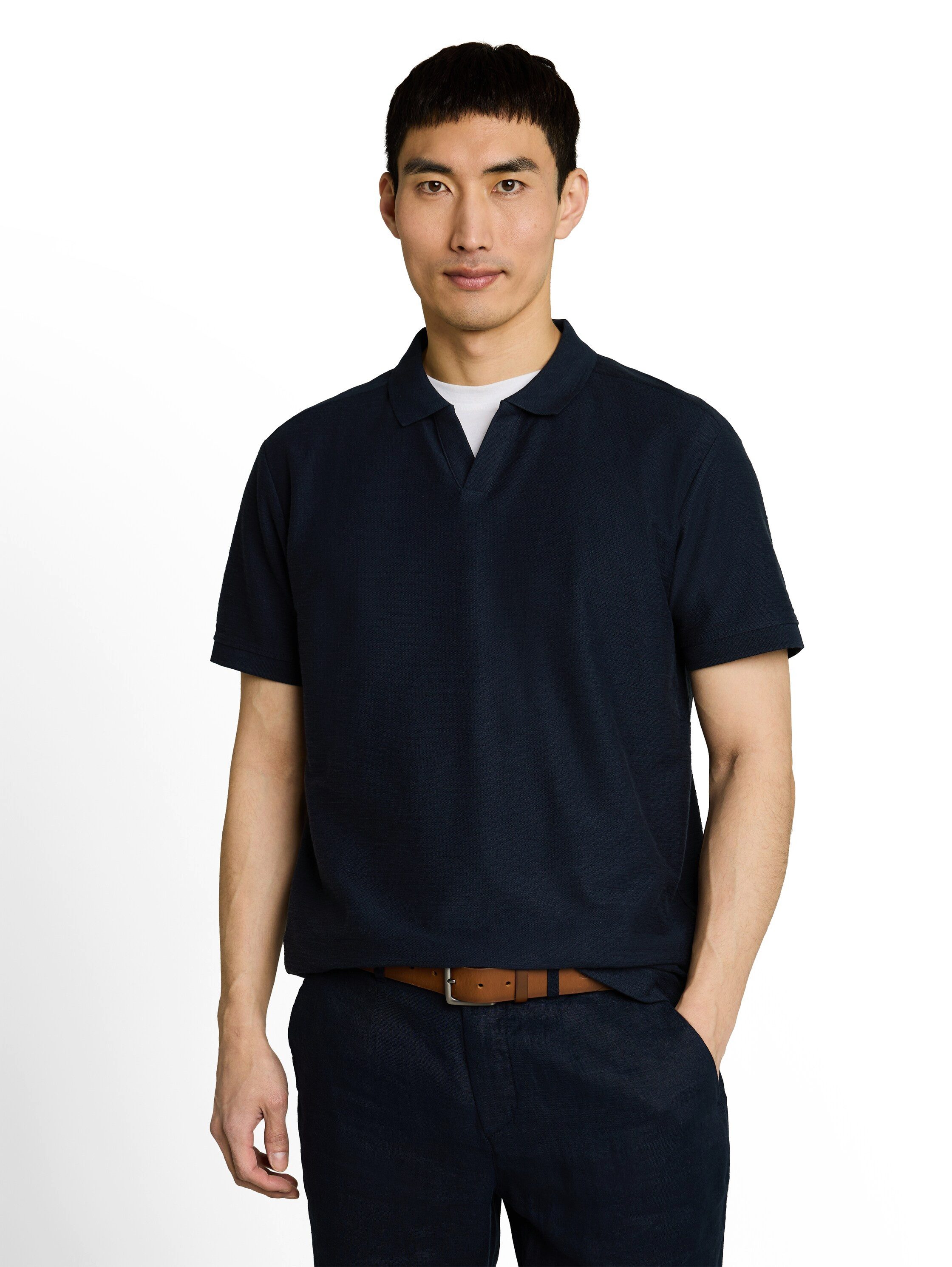 TOM TAILOR Kurzarmshirt mit Polokragen