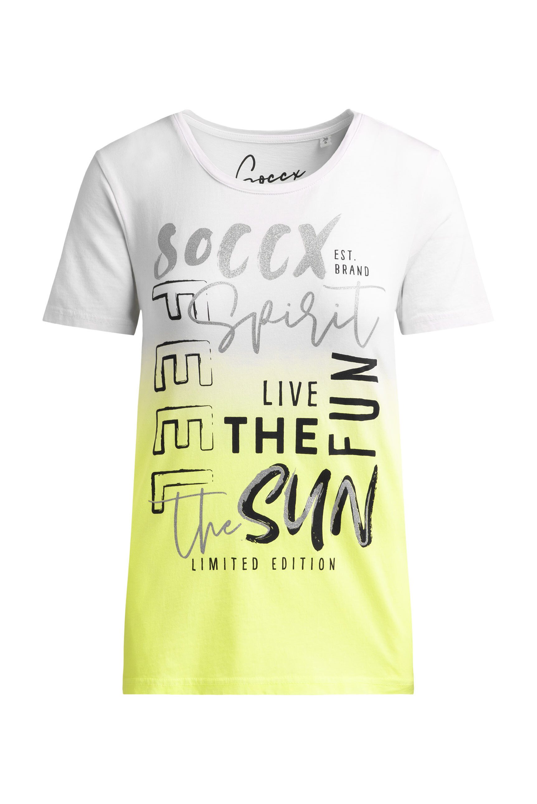 SOCCX Rundhalsshirt aus Baumwolle günstig online kaufen