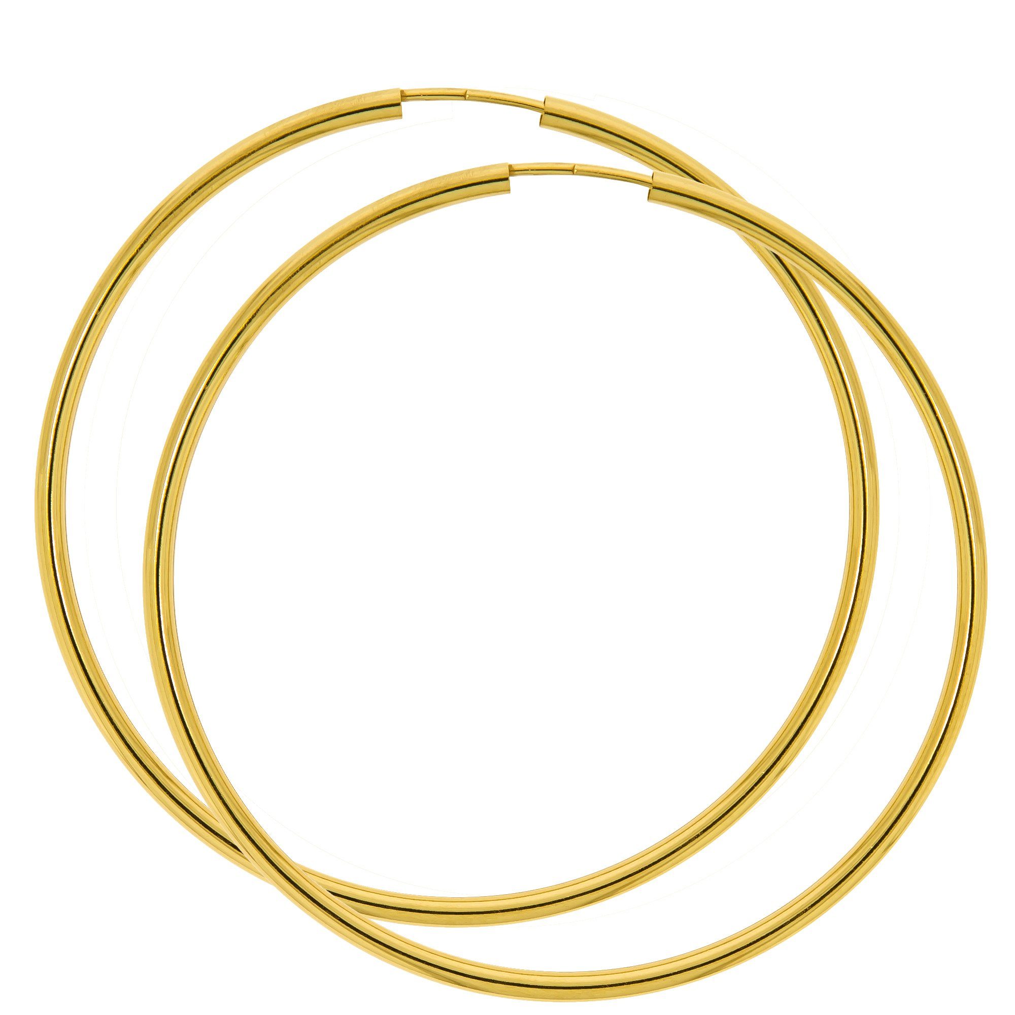 Vivance Paar Creolen 585/- Gelbgold glanz günstig online kaufen