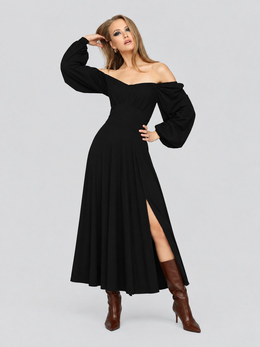 MADNEZZ Abendkleid Abendkleid Cubana- czarna