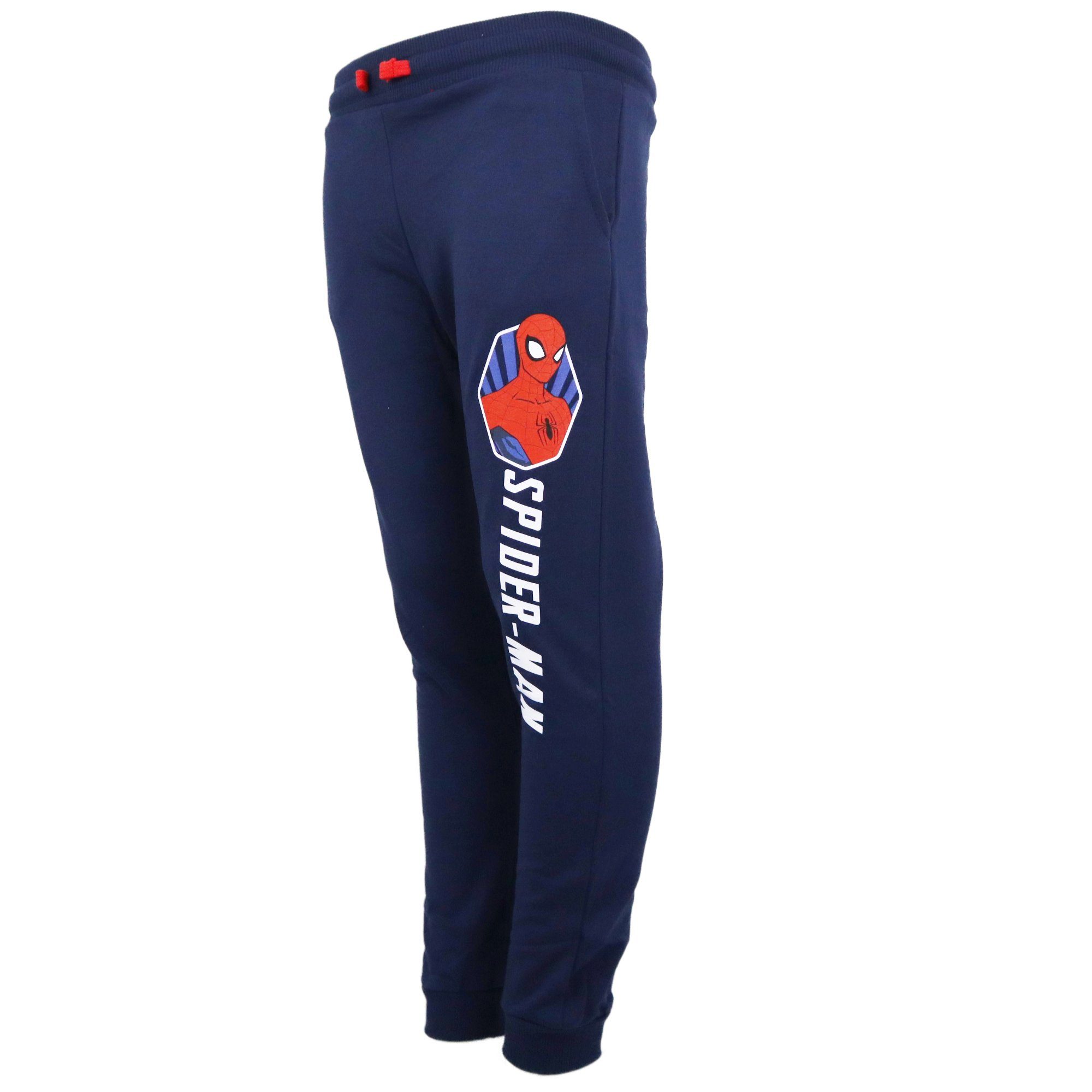 MARVEL Jogginghose Spiderman Blau Hose Jungen bis 104 Grau oder 134, Gr. Kinder