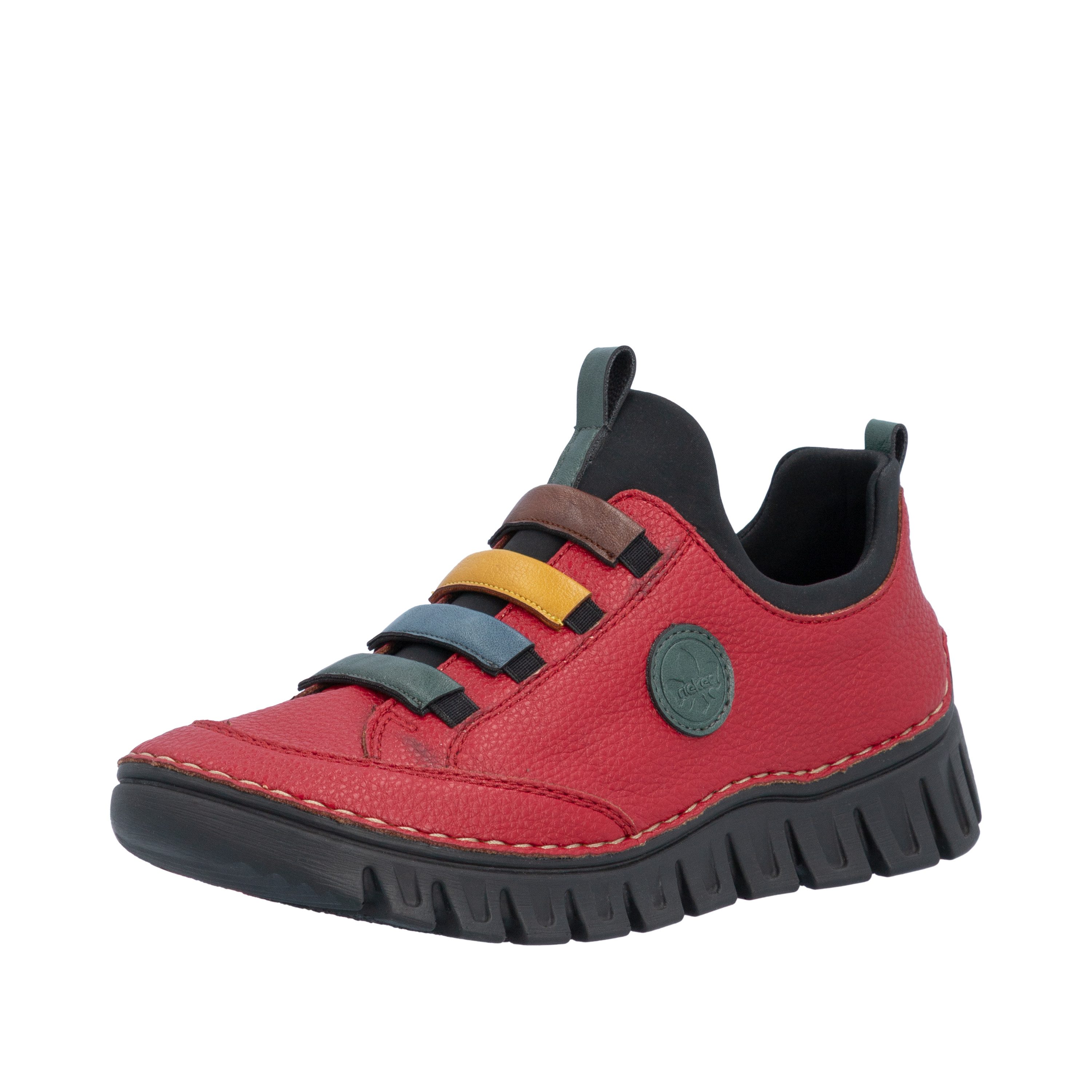 Rieker Slip-On Sneaker Slipper, Schlupfschuh, Halbschuh mit elastischem Einstieg