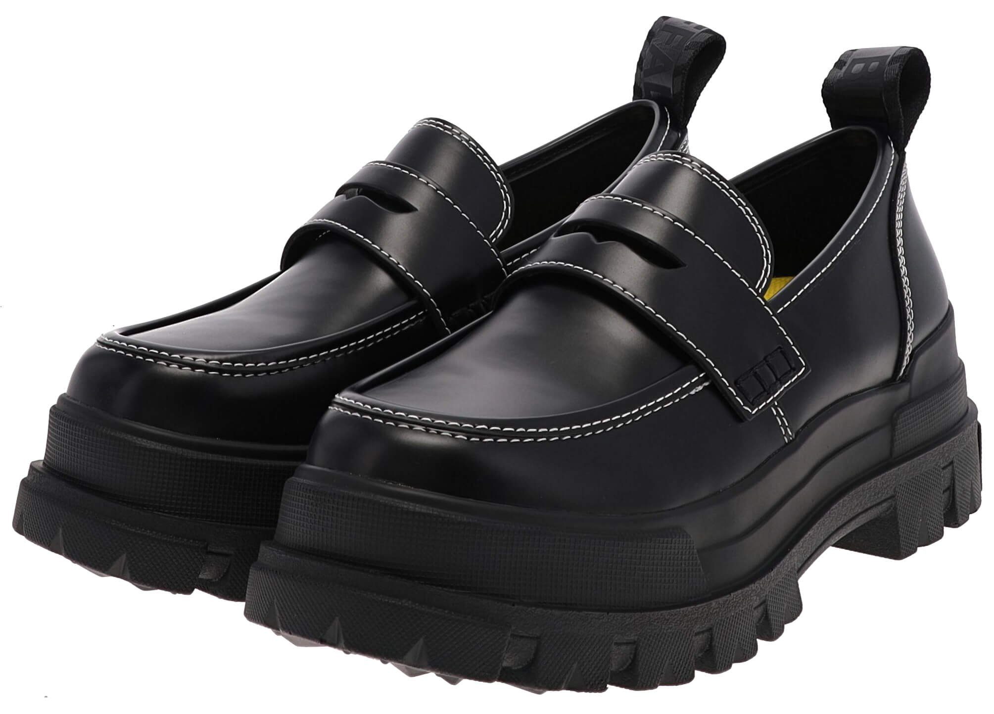 Buffalo ASPHA LOAFER Black White Loafer Veganer Damen Loafer